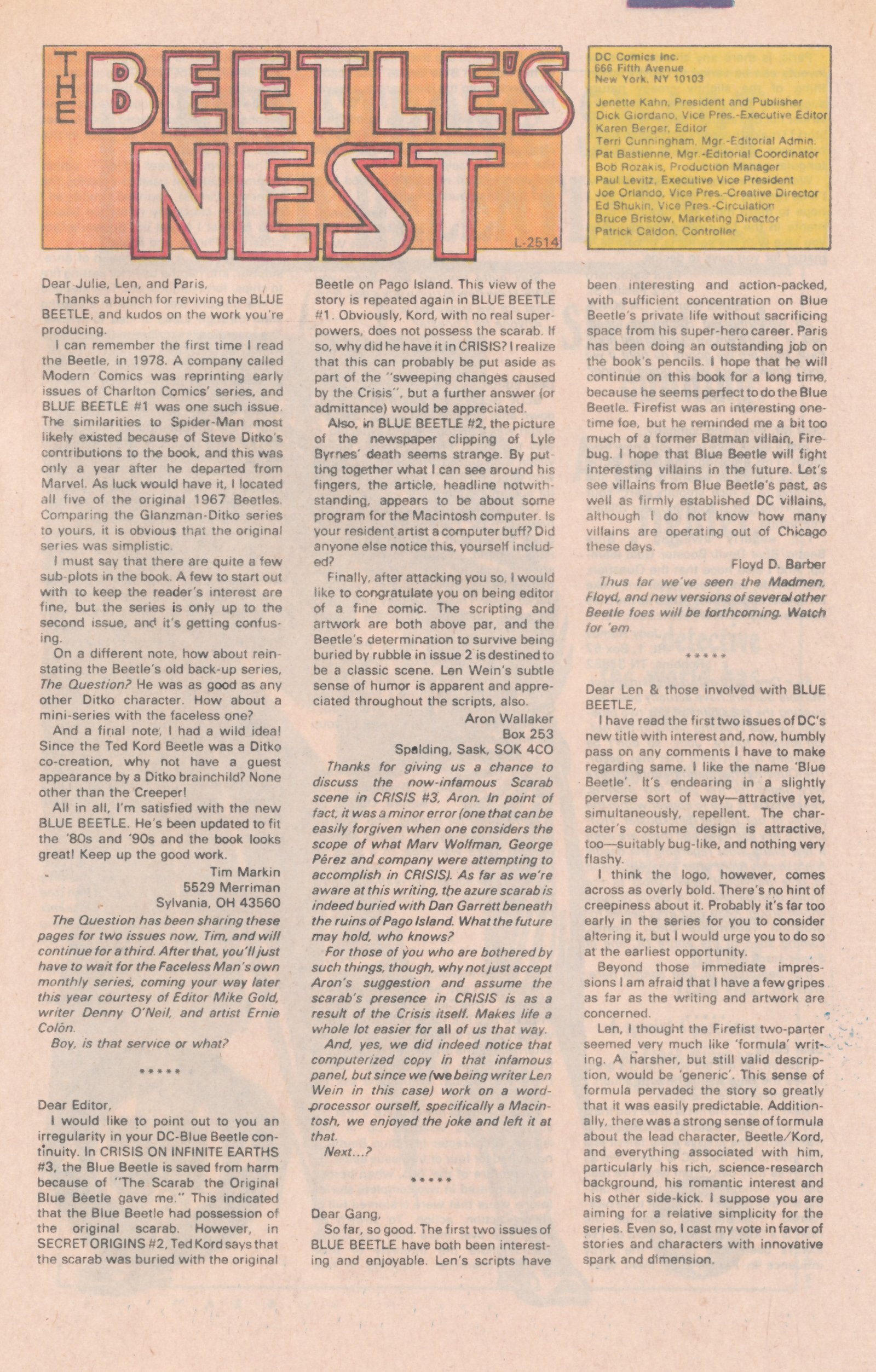 Read online Blue Beetle (1986) comic -  Issue #6 - 33