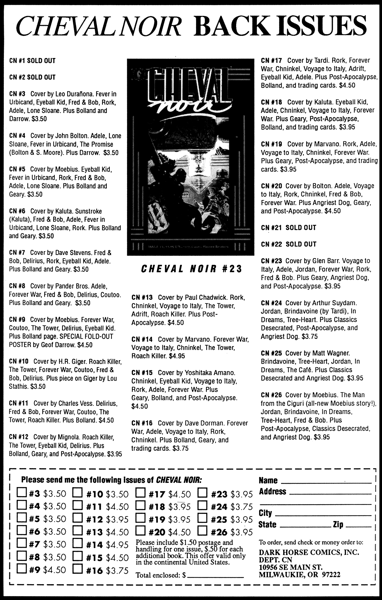 Read online Cheval Noir comic -  Issue #28 - 33