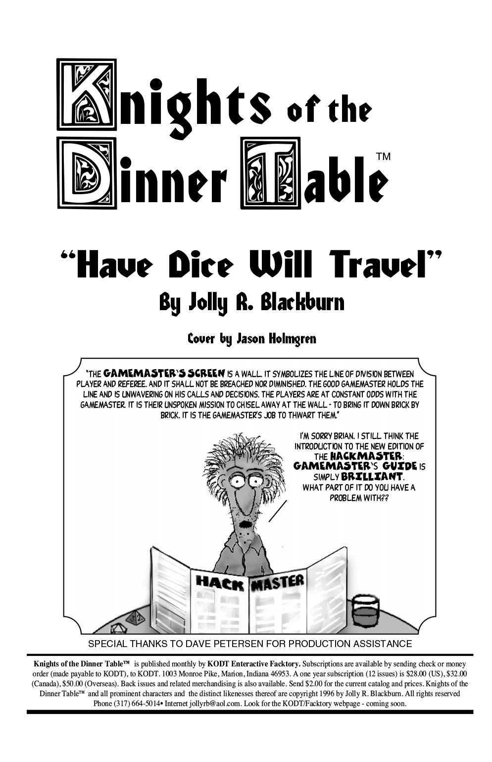 Read online Knights of the Dinner Table comic -  Issue #4 - 3