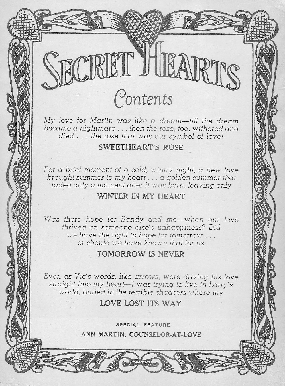 Read online Secret Hearts comic -  Issue #44 - 2