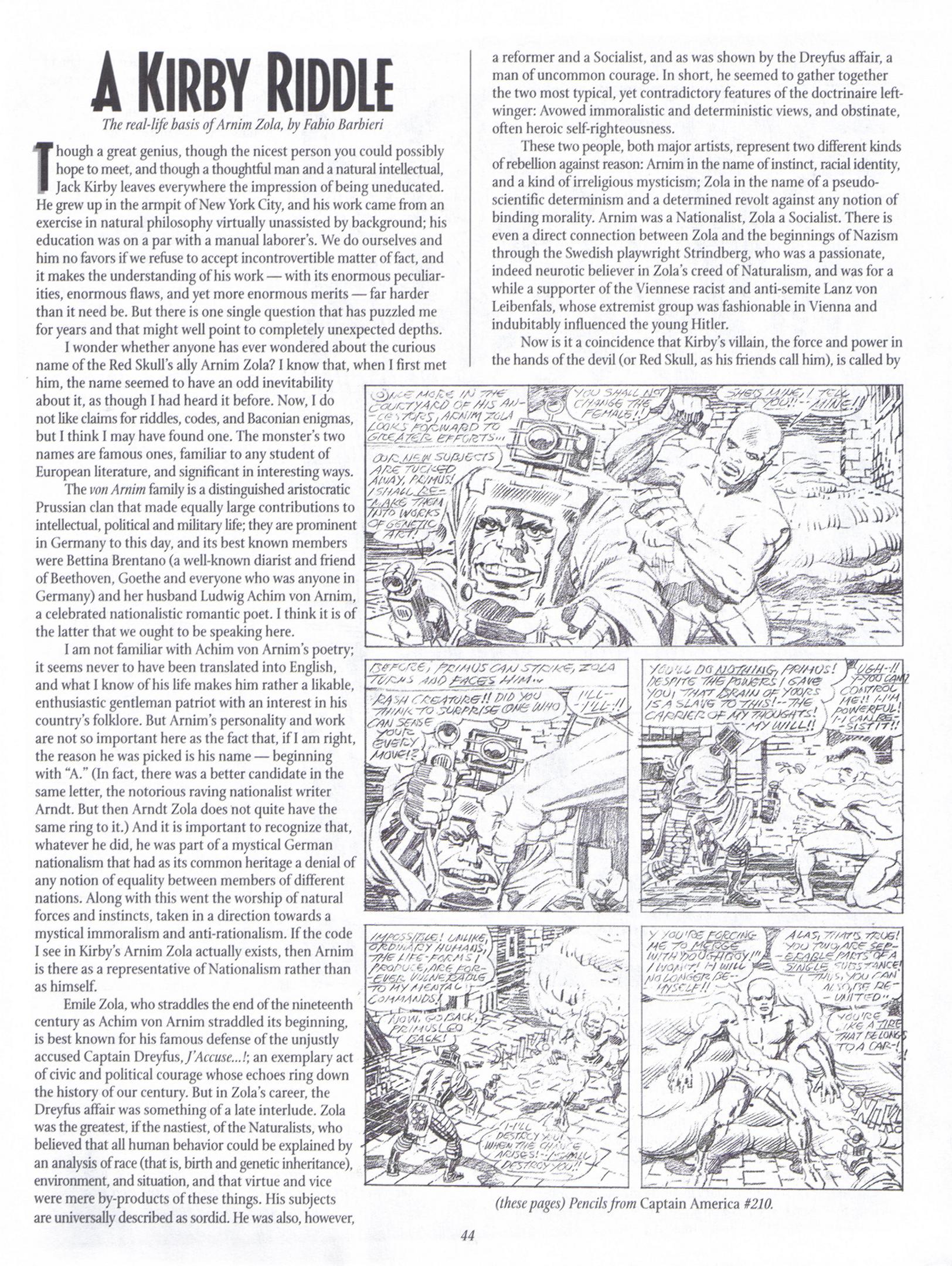 Read online The Jack Kirby Collector comic -  Issue #22 - 43