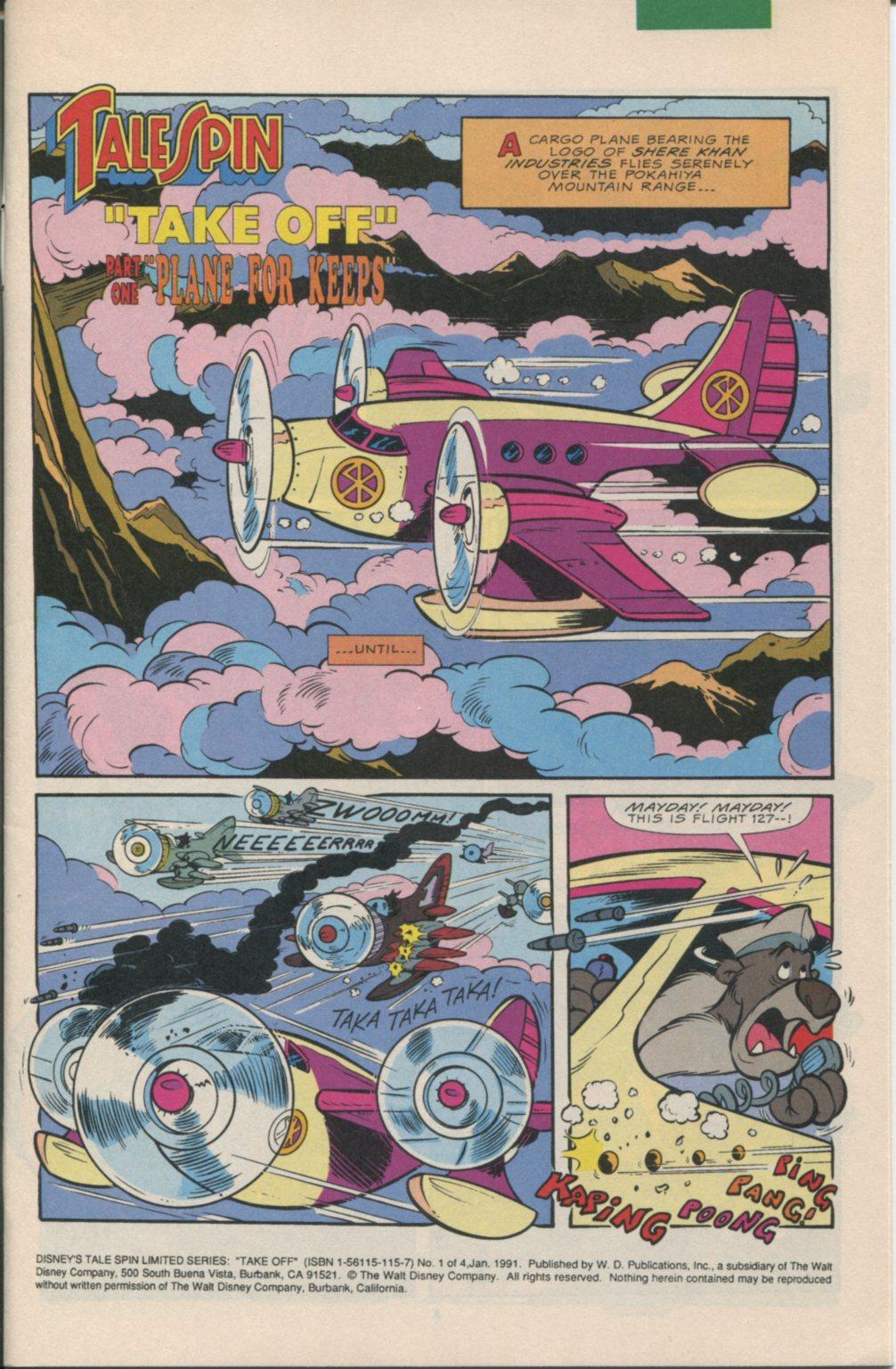 Read online Disney's Tale Spin Limited Series: ''Take Off'' comic -  Issue #1 - 2