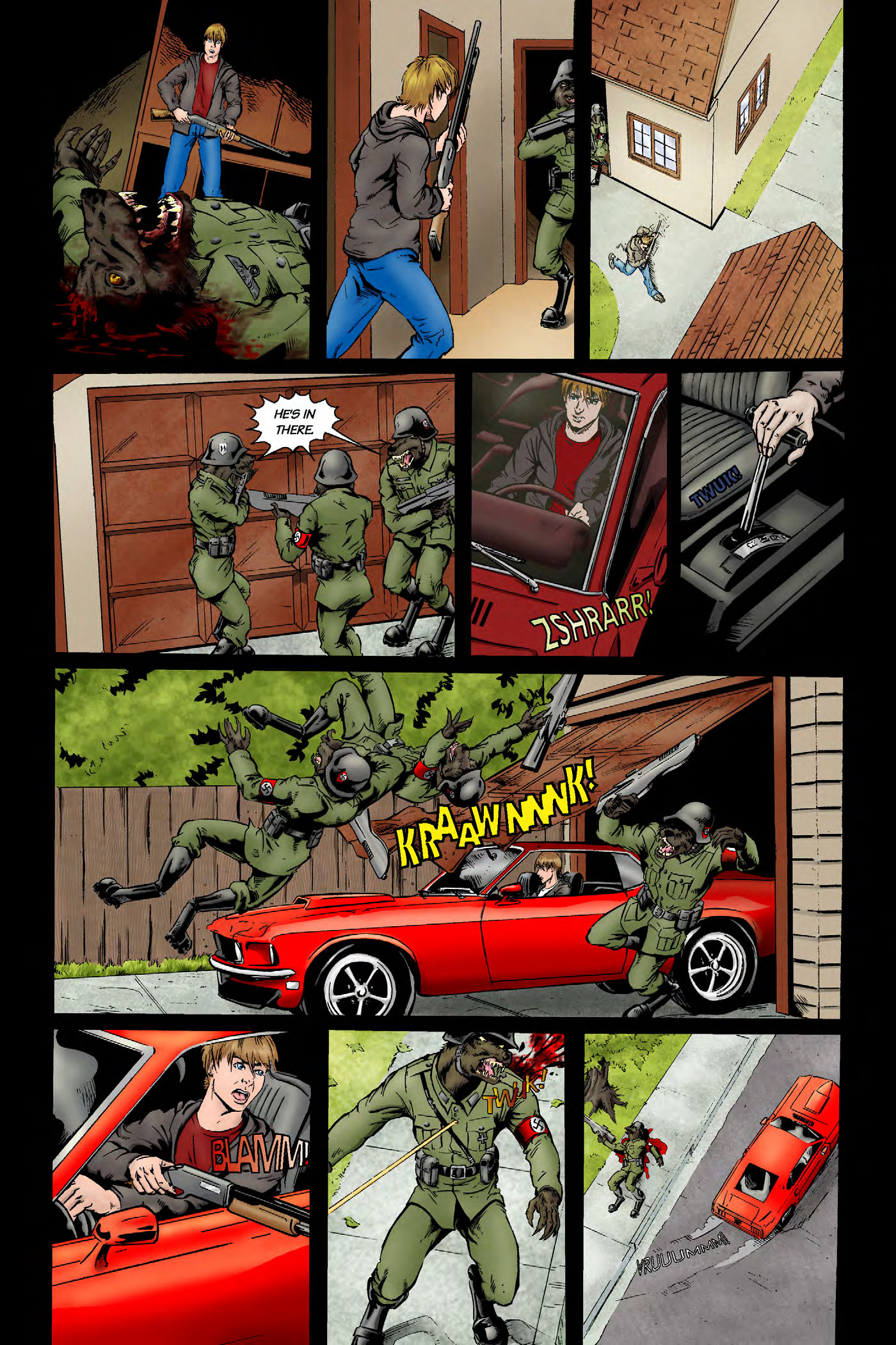 Read online Nazi Werewolves from Outer Space comic -  Issue #1 - 12