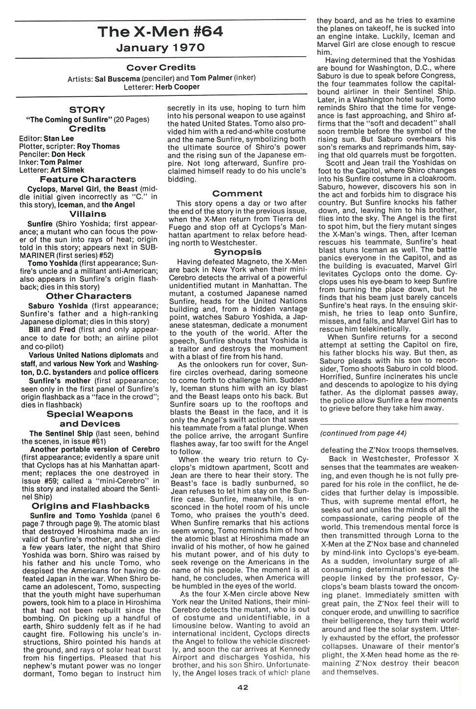 Read online The Official Marvel Index To The X-Men comic -  Issue #3 - 44