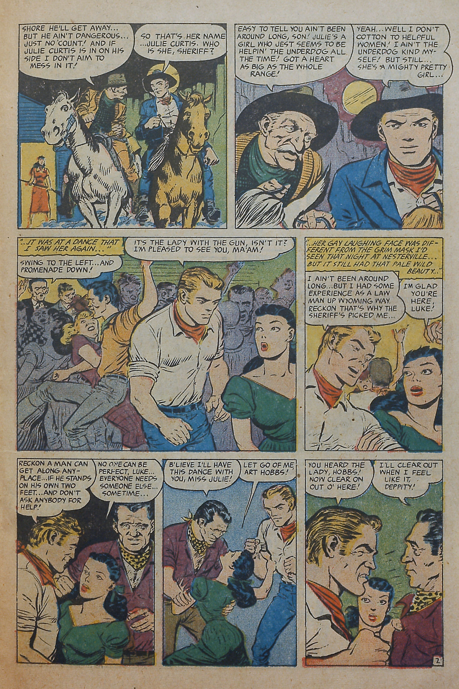 Read online Cowgirl Romances (1950) comic -  Issue #10 - 23