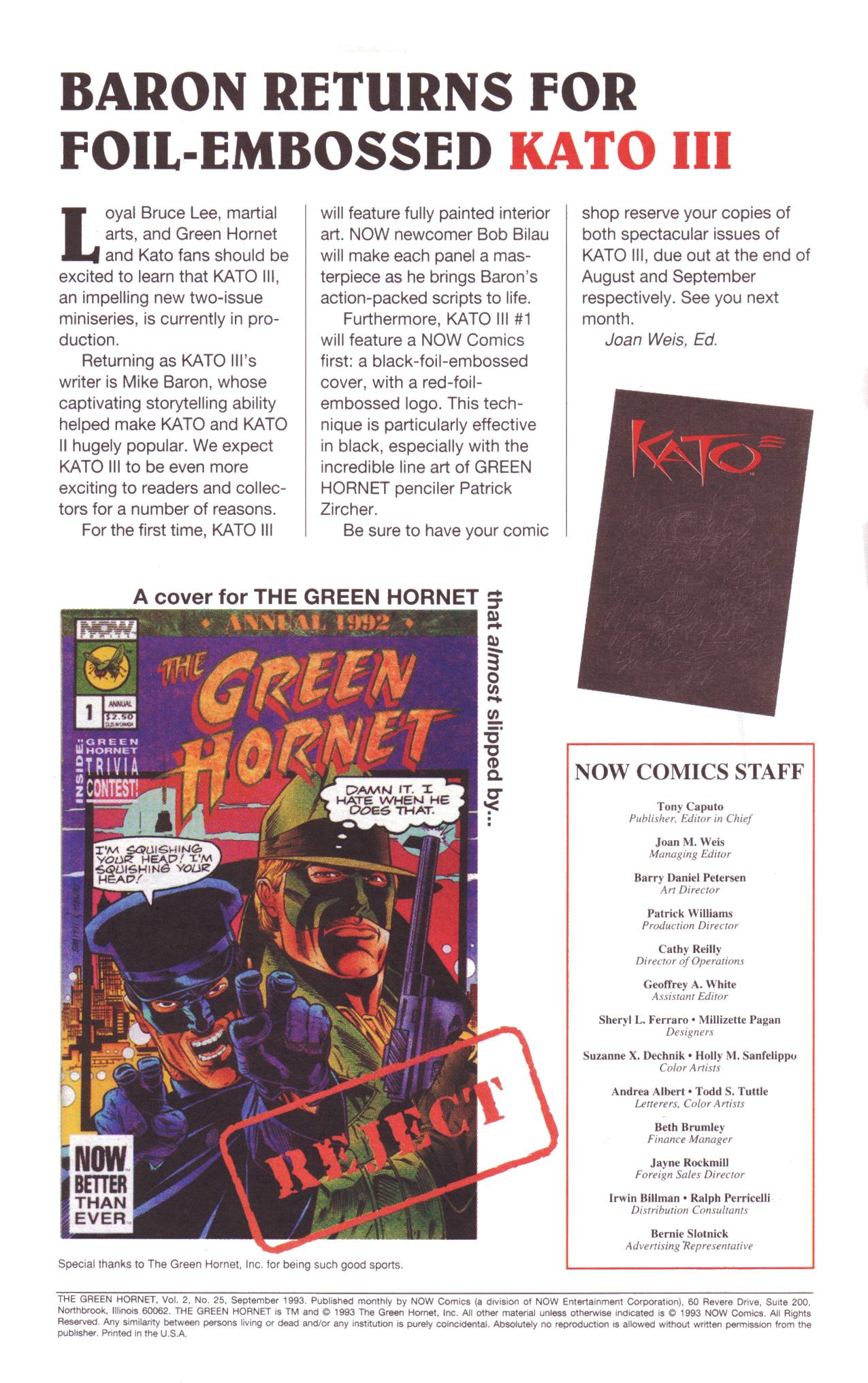 Read online The Green Hornet (1991) comic -  Issue #25 - 23