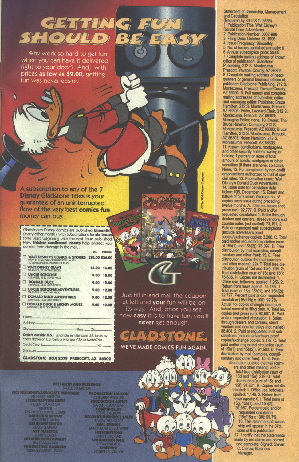Walt Disney's Donald Duck Adventures (1987) Issue #37 #37 - English 31