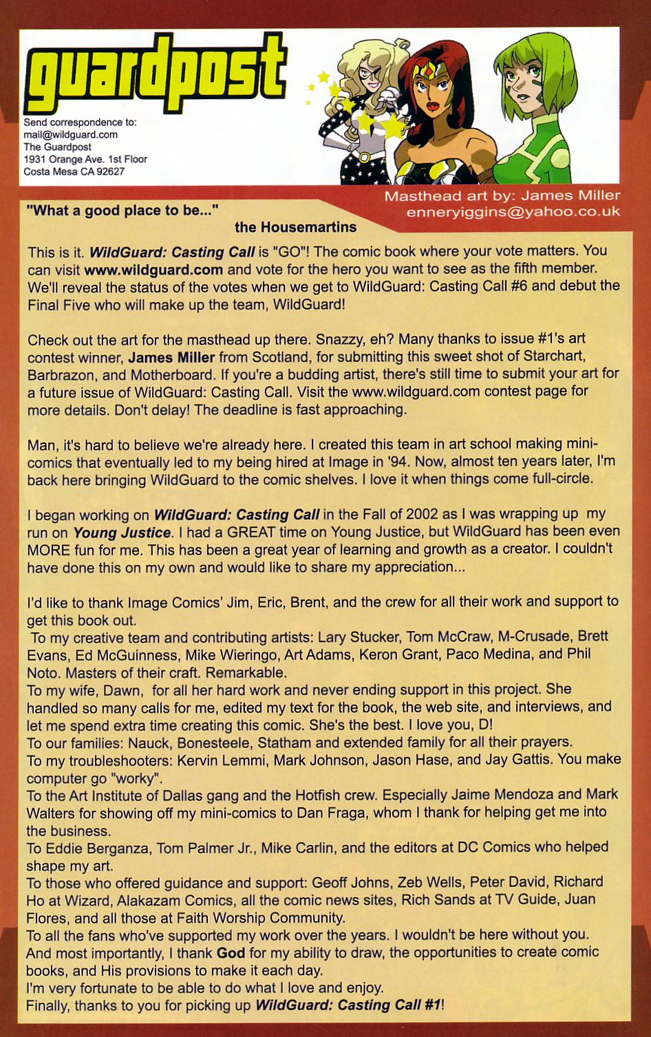 Read online Wildguard: Casting Call comic -  Issue #1 - 26