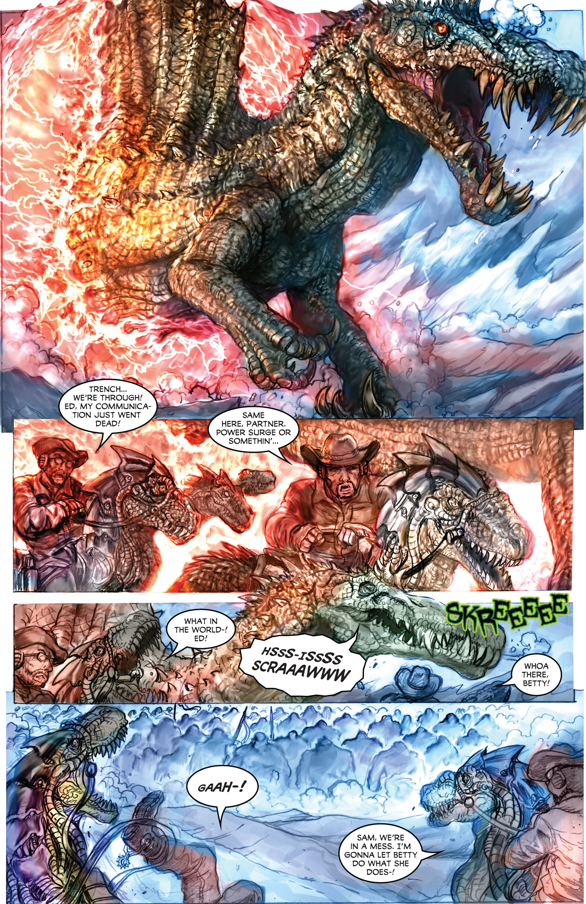 Read online American Mythology Dark: Werewolves vs Dinosaurs comic -  Issue #2 - 13