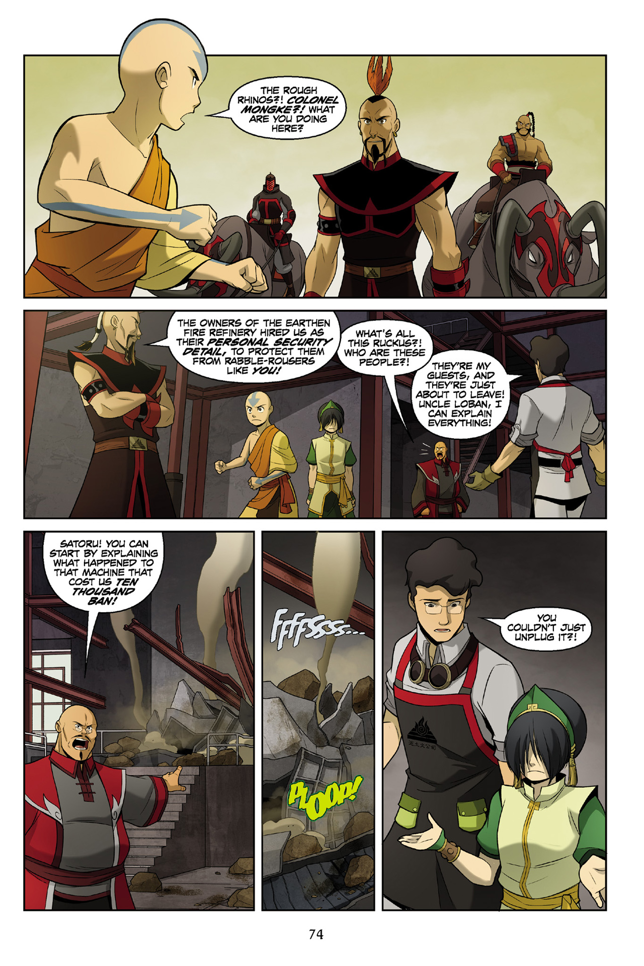 Read online Nickelodeon Avatar: The Last Airbender - The Rift comic -  Issue # Part 1 - 74