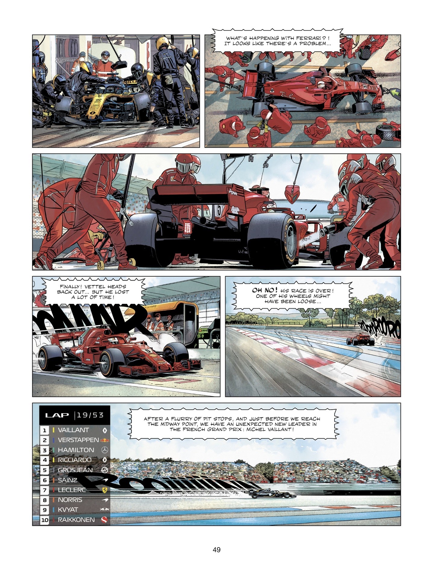 Read online Michel Vaillant comic -  Issue #8 - 49