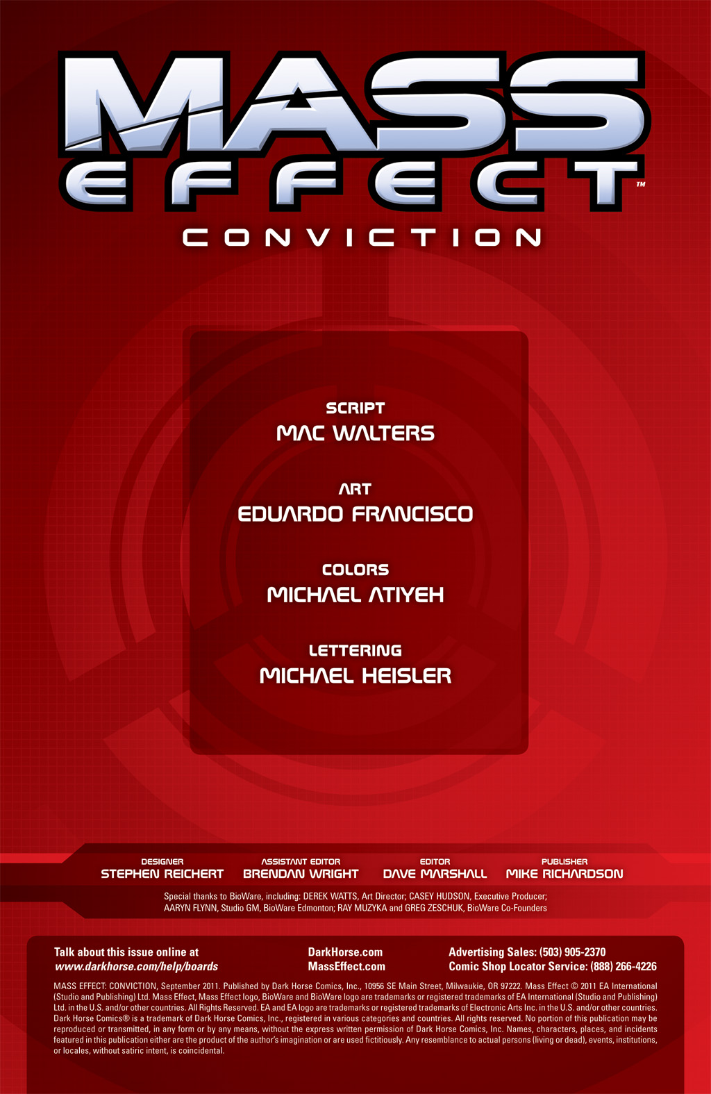 Read online Mass Effect: Conviction comic -  Issue # Full - 2