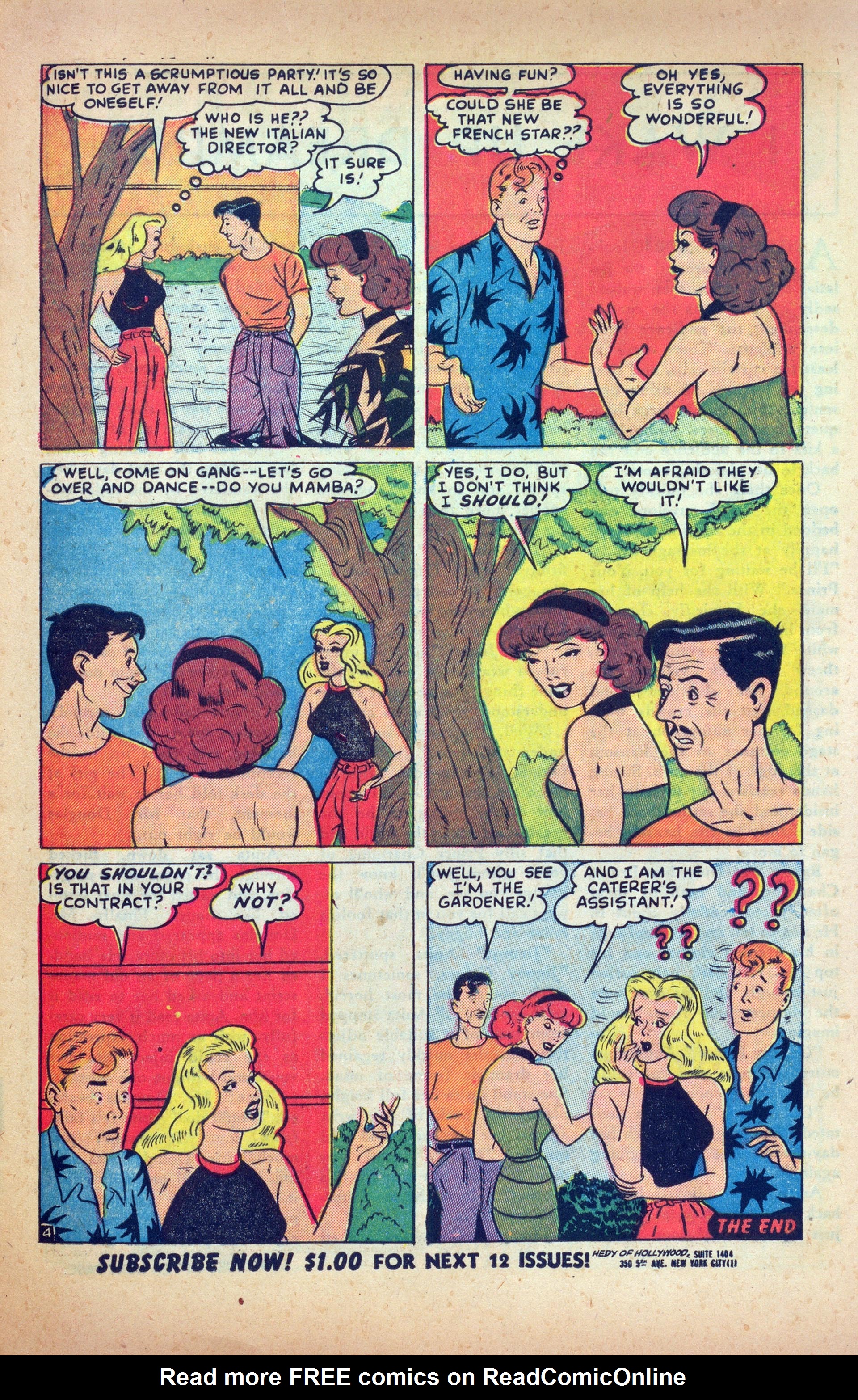 Read online Hedy Of Hollywood Comics comic -  Issue #43 - 13