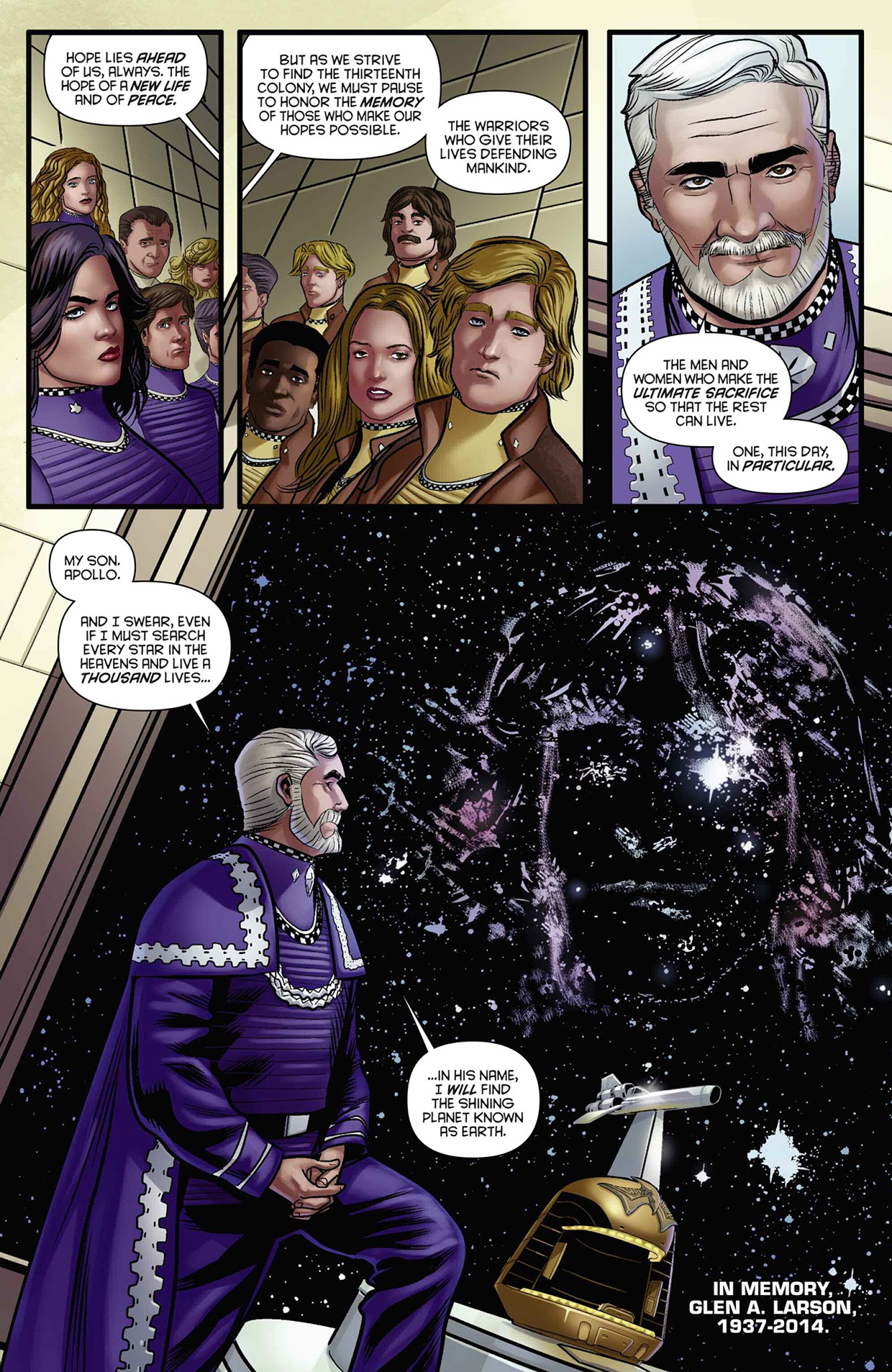 Read online Classic Battlestar Galactica: The Death of Apollo comic -  Issue #6 - 25