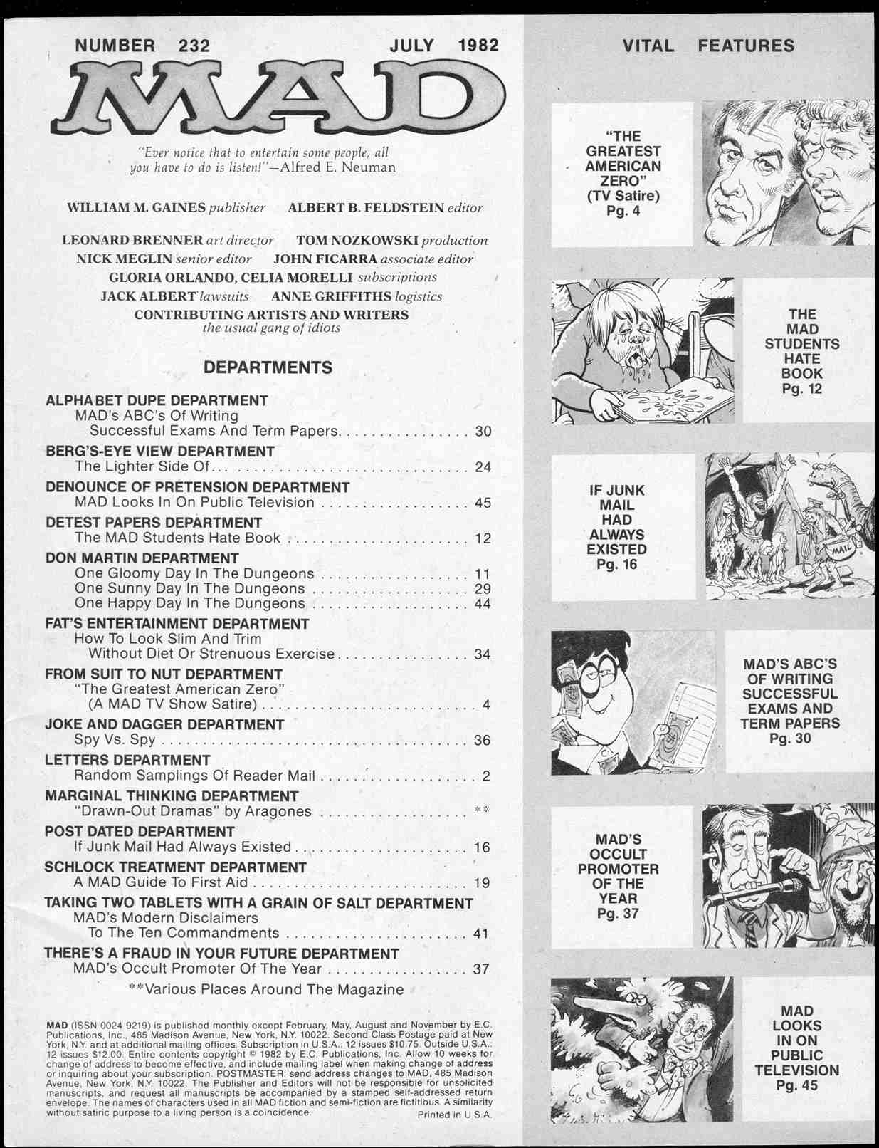 Read online MAD comic -  Issue #232 - 3