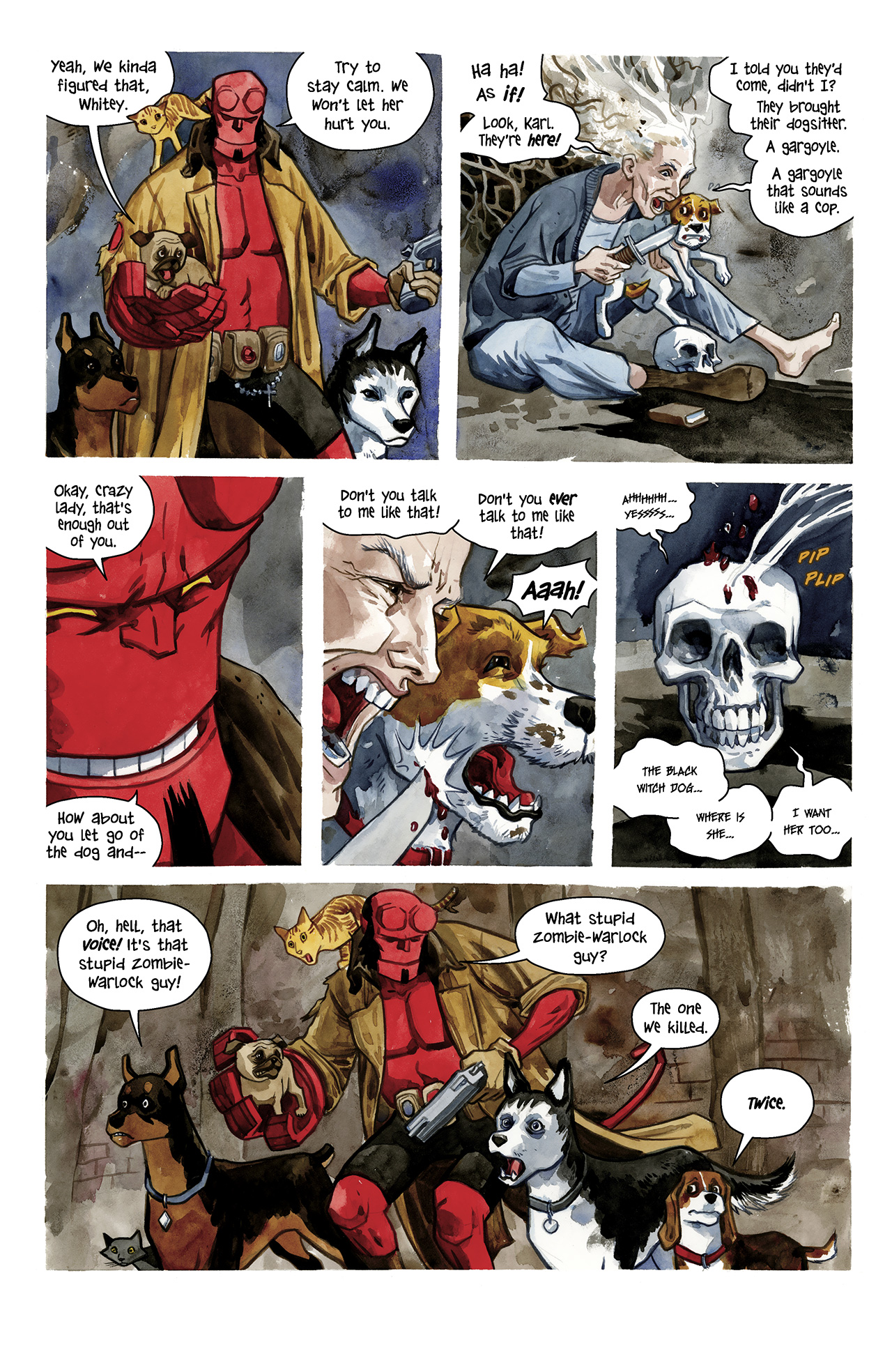 Read online Hellboy/Beasts of Burden: Sacrifice comic -  Issue # Full - 17