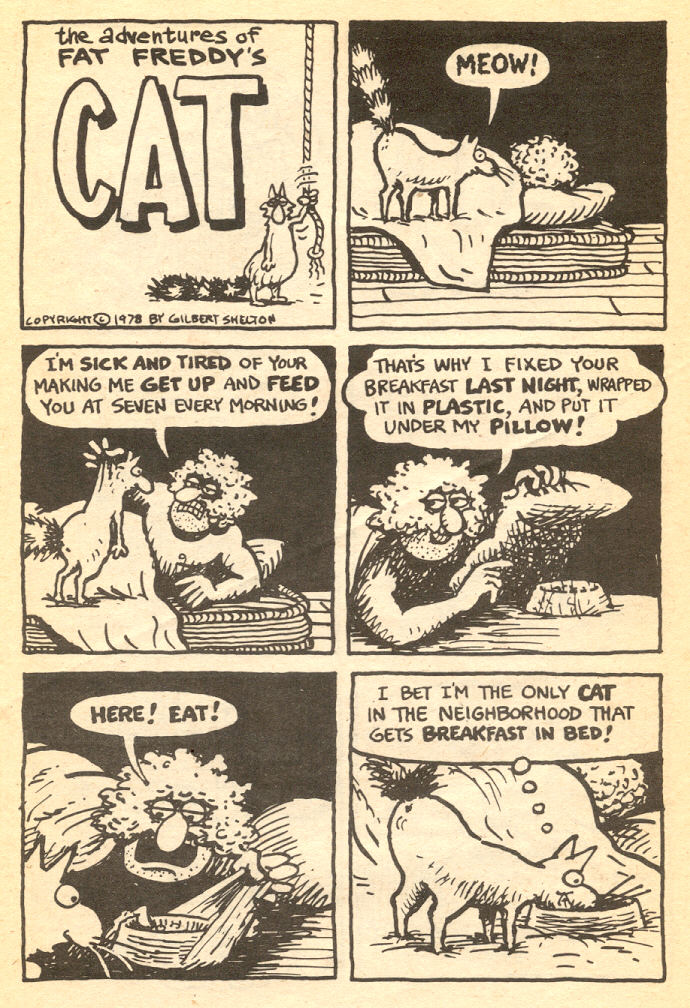 Read online Adventures of Fat Freddy's Cat comic -  Issue #5 - 22