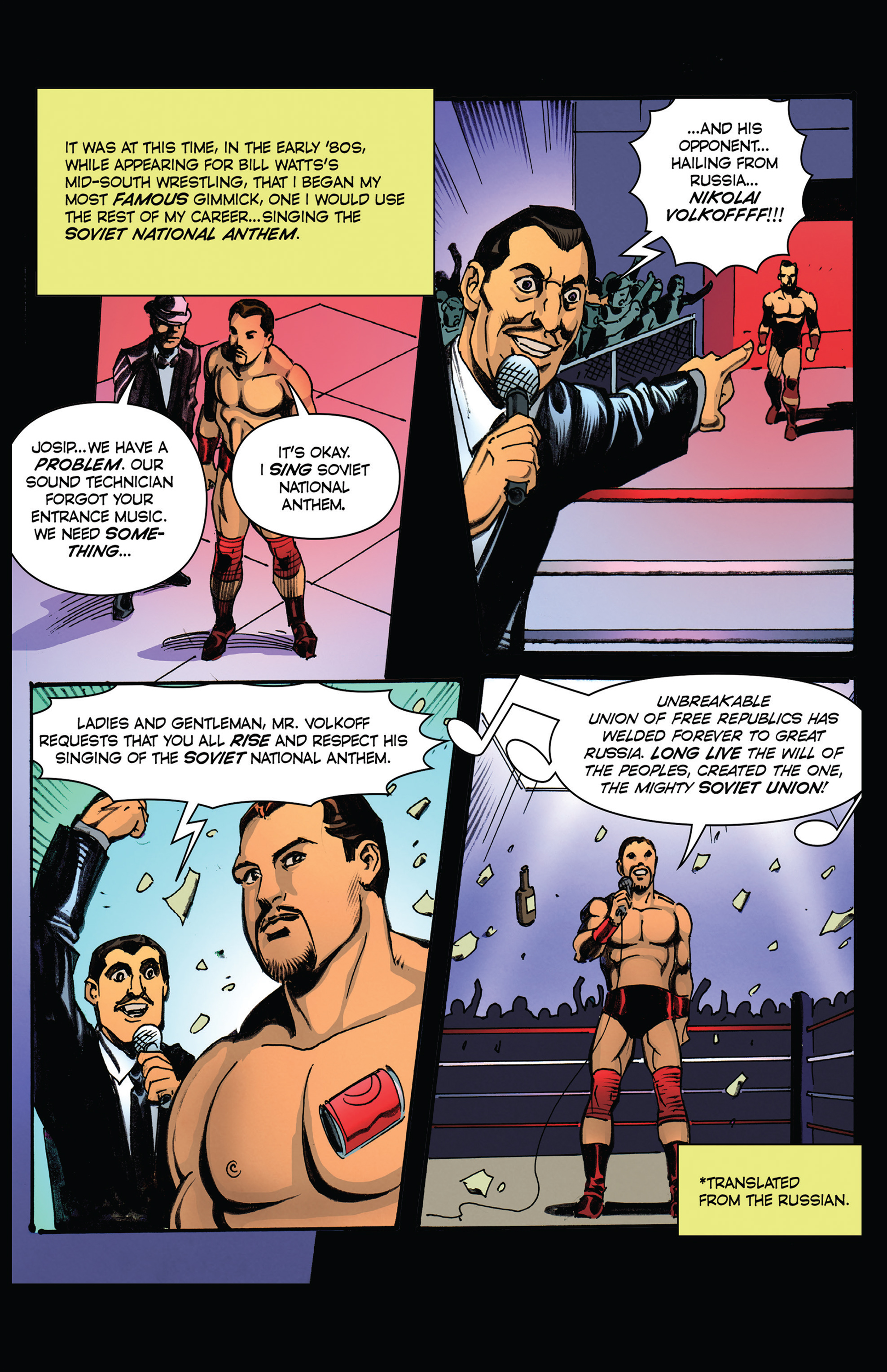 Read online Turnbuckle Titans: Nikolai Volkoff comic -  Issue #3 - 4