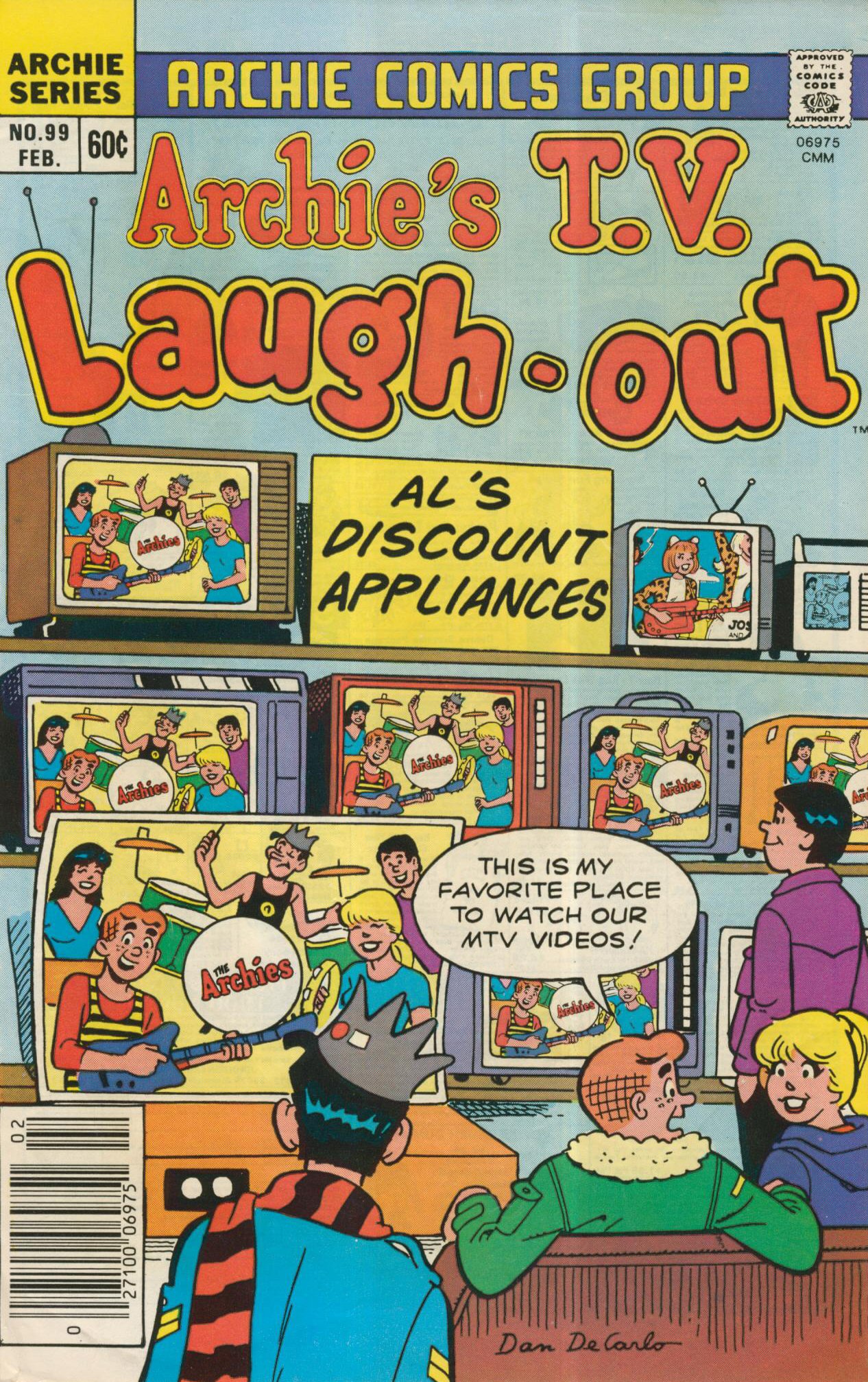 Read online Archie's TV Laugh-Out comic -  Issue #99 - 1
