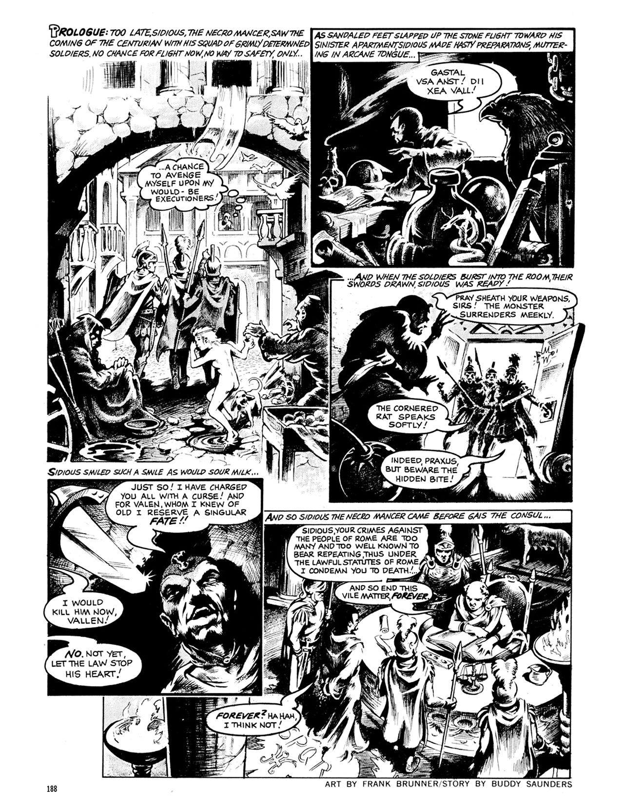 Read online Eerie Archives comic -  Issue # TPB 7 - 189