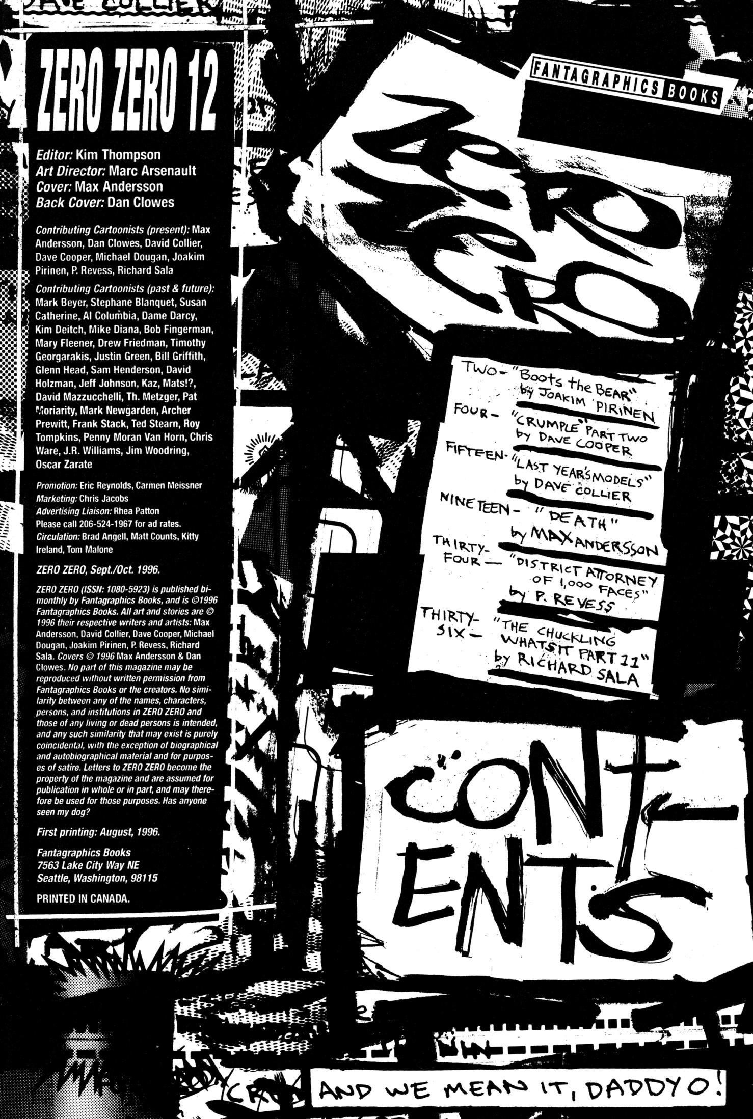 Read online Zero Zero comic -  Issue #12 - 3