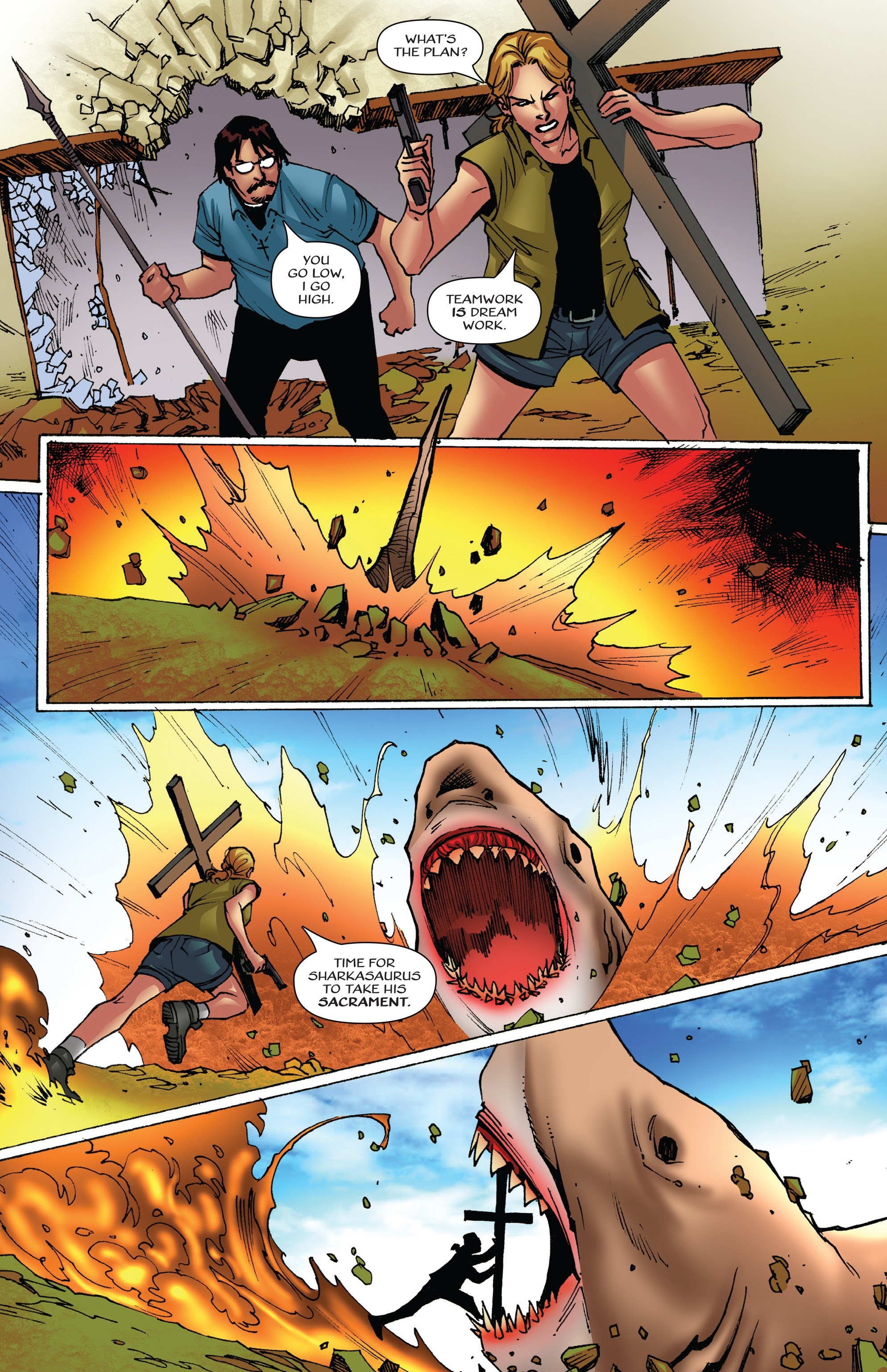 Read online Sharkasaurus comic -  Issue # TPB - 85