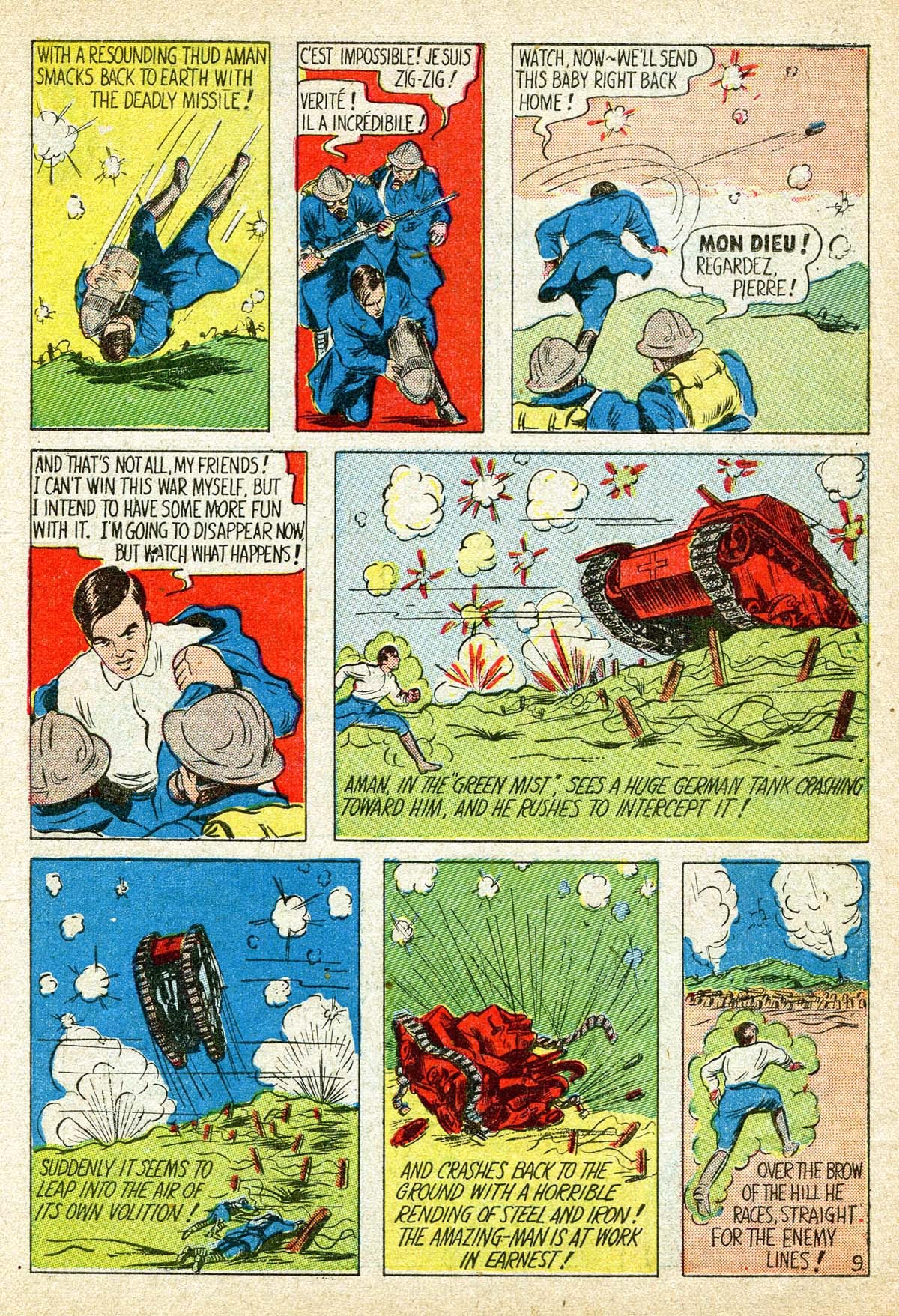 Read online Amazing Man Comics comic -  Issue #8 - 11