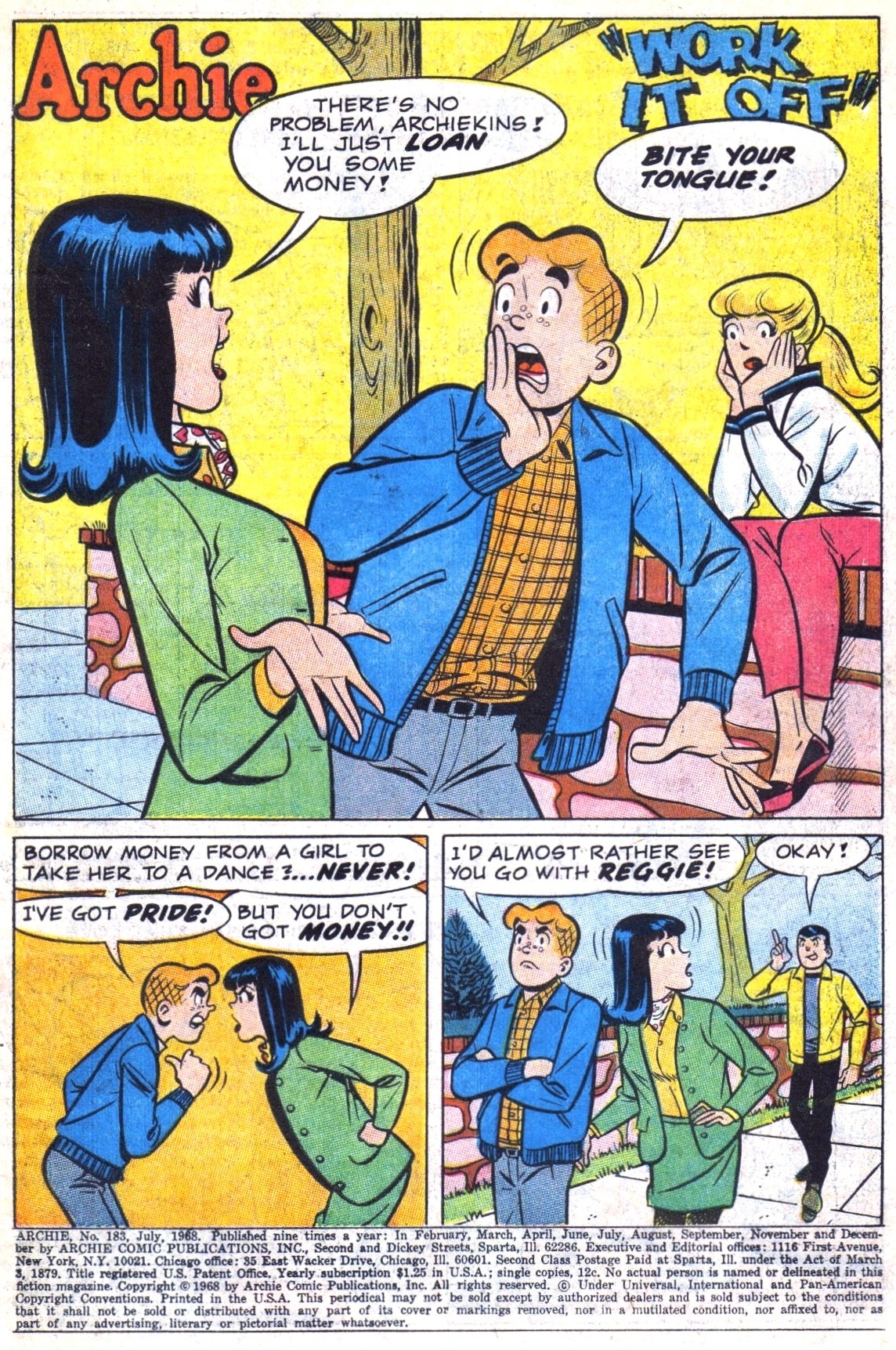Read online Archie (1960) comic -  Issue #183 - 3
