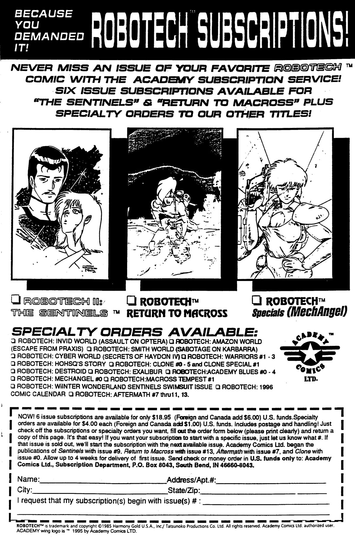 Read online Robotech MechAngel comic -  Issue #1 - 29