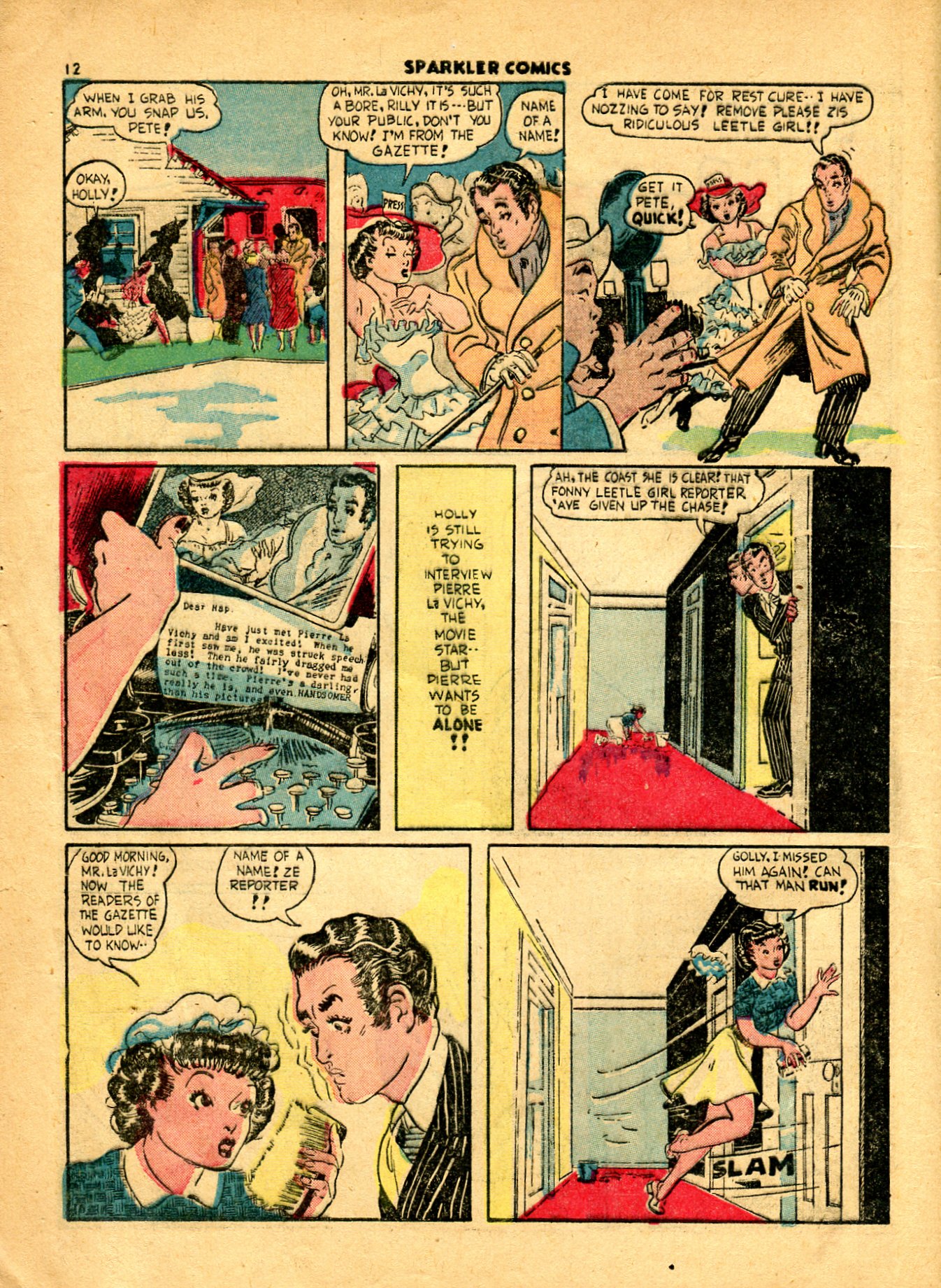 Read online Sparkler Comics comic -  Issue #11 - 14