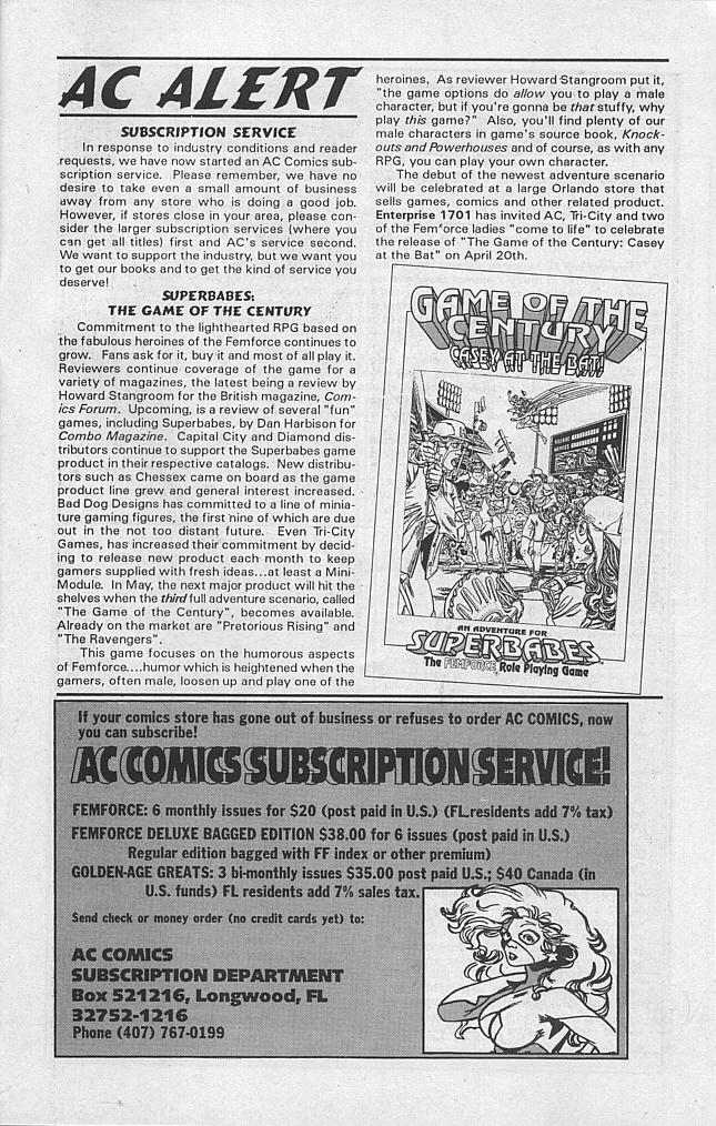 Read online Femforce comic -  Issue #92 - 31