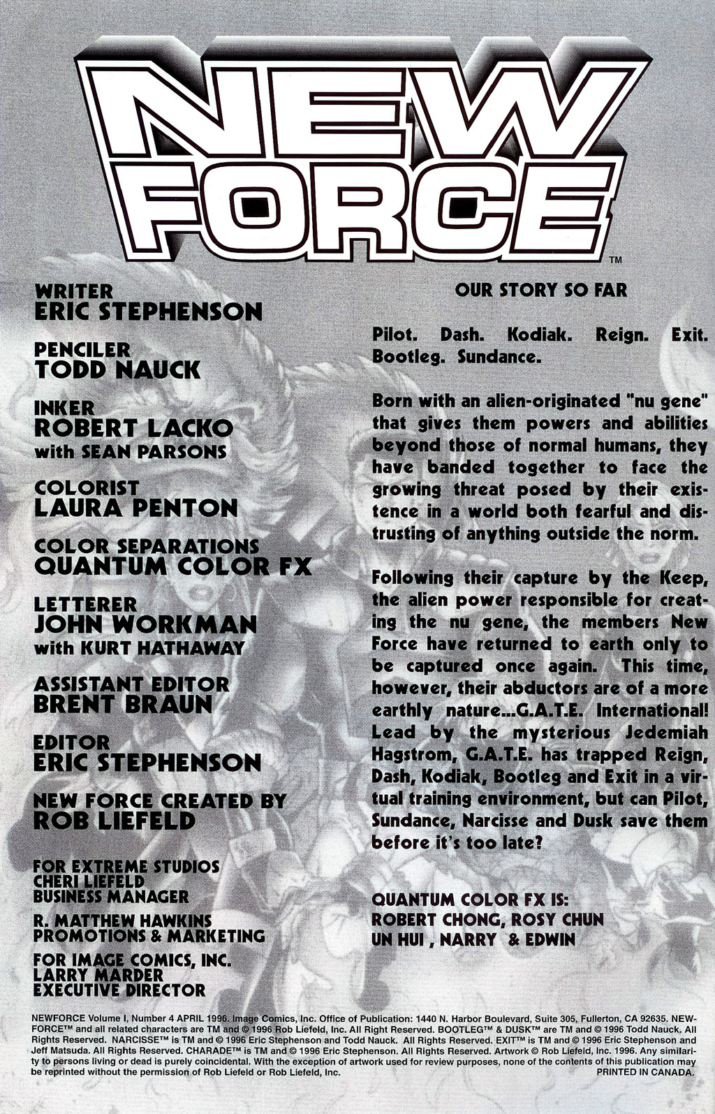 Read online New Force comic -  Issue #4 - 2
