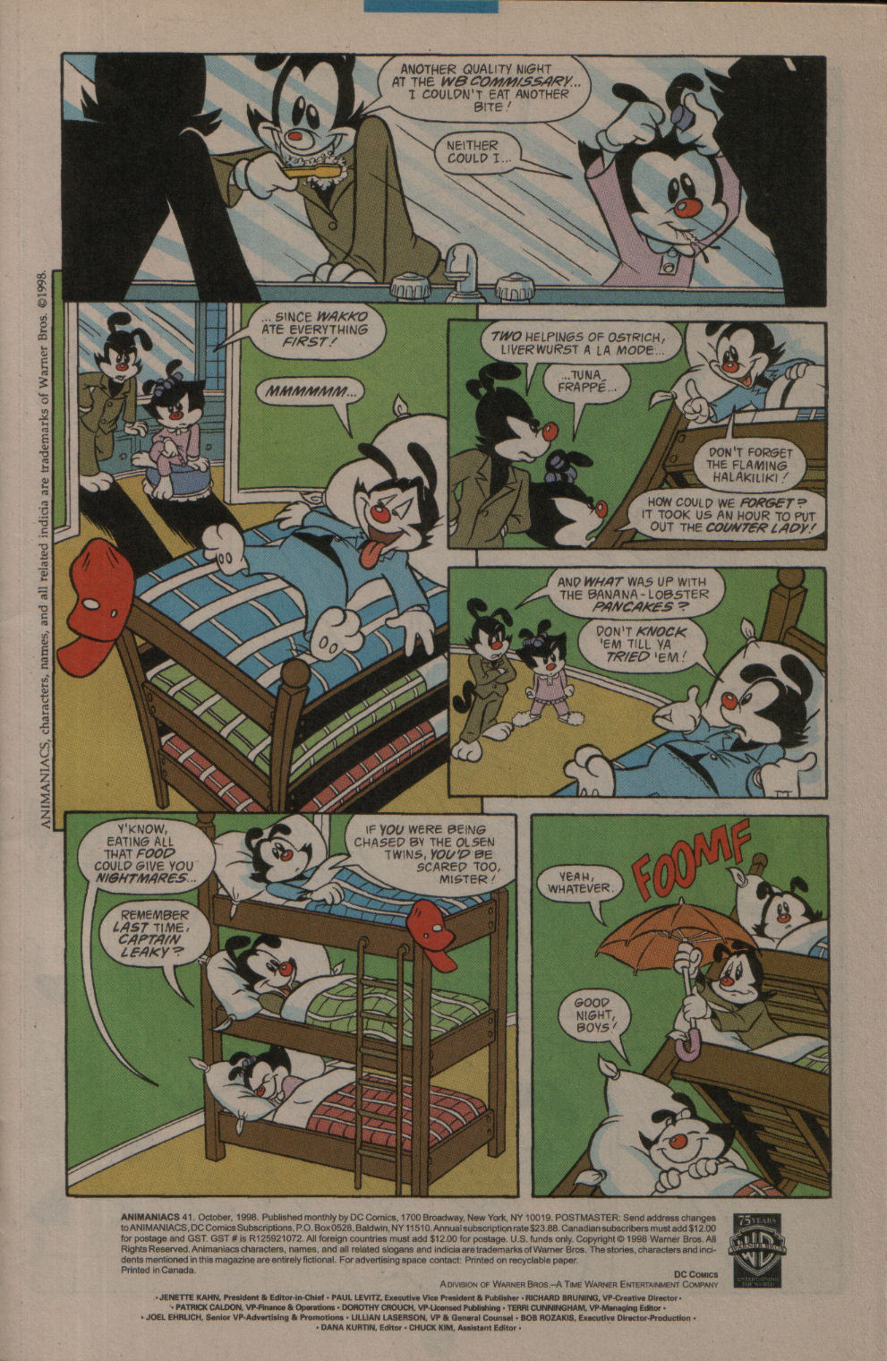 Read online Animaniacs comic -  Issue #41 - 2