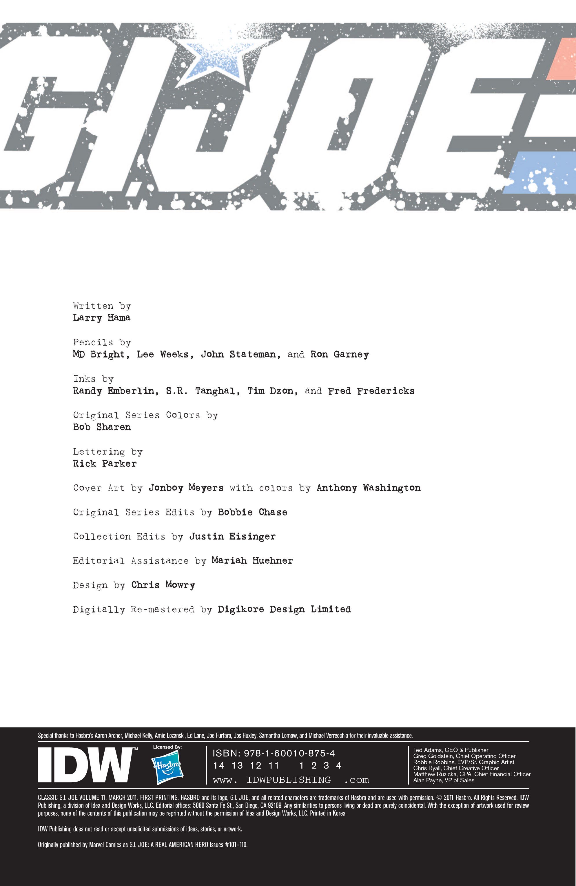 Read online Classic G.I. Joe comic -  Issue # TPB 11 (Part 1) - 3