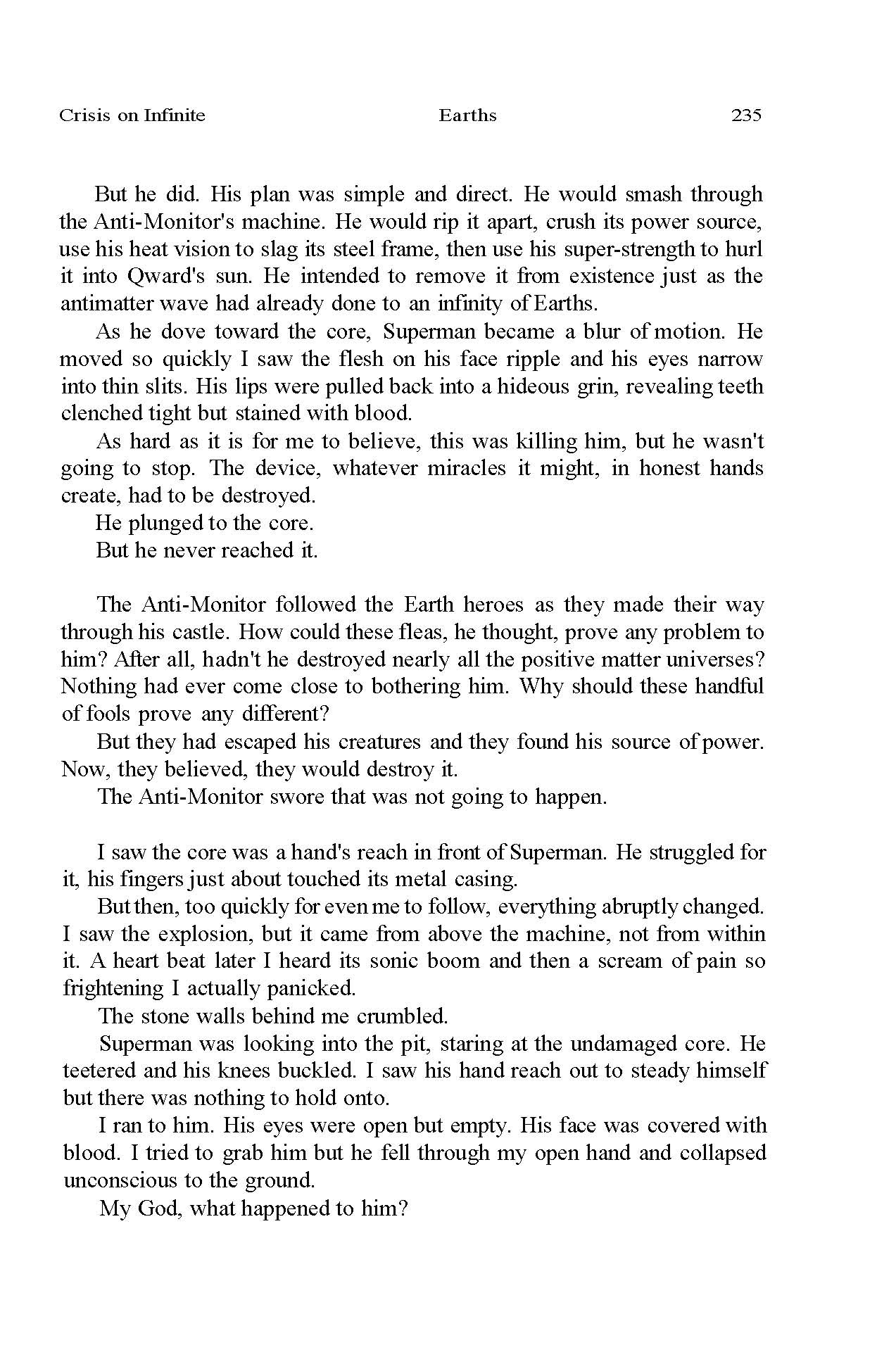 Read online Crisis on Infinite Earths (1985) comic -  Issue # _Novel (Part 3) - 47
