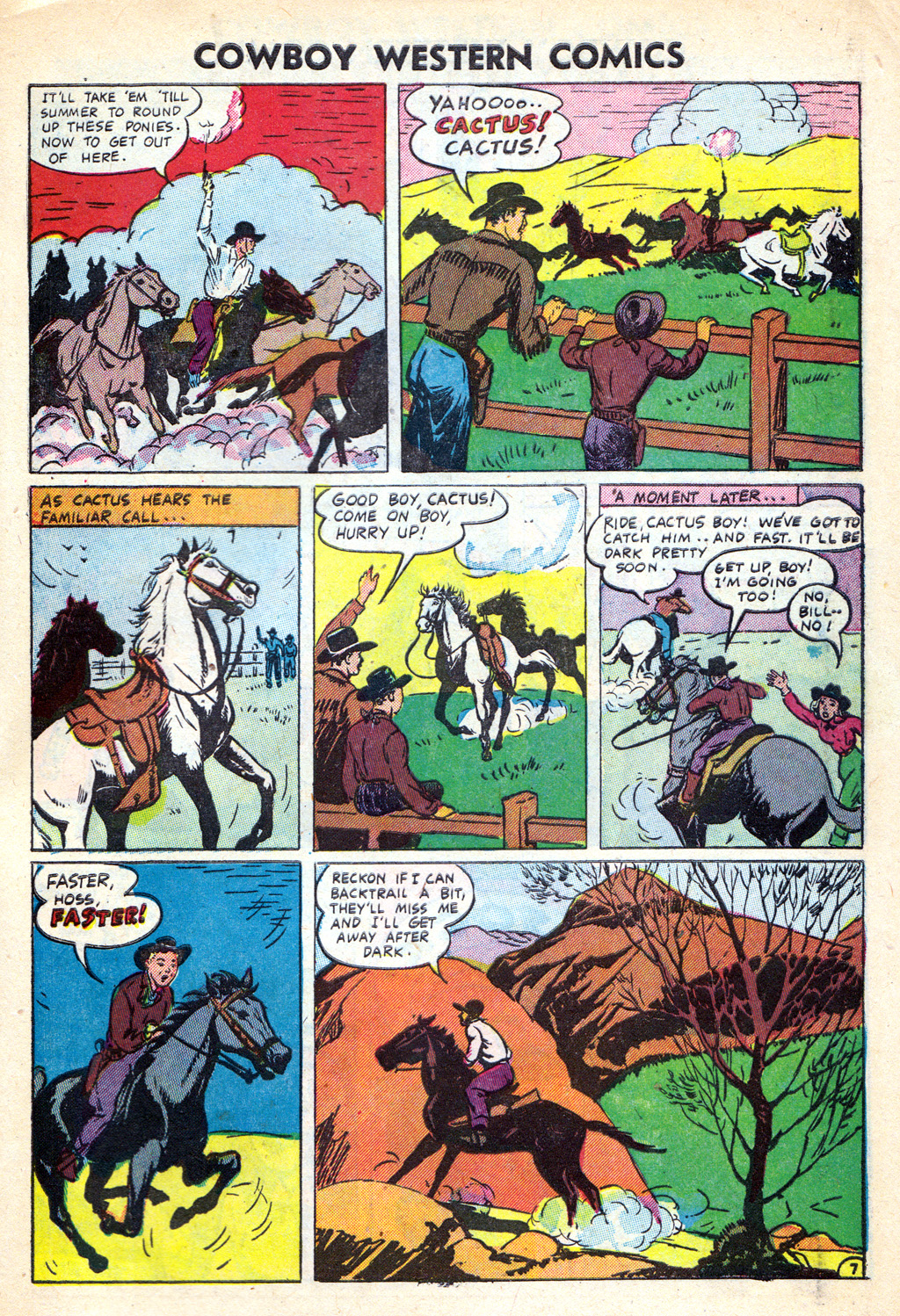 Read online Cowboy Western Comics (1948) comic -  Issue #35 - 31