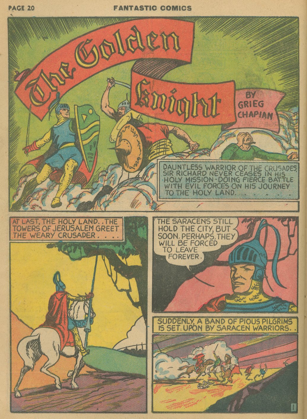 Read online Fantastic Comics comic -  Issue #8 - 22