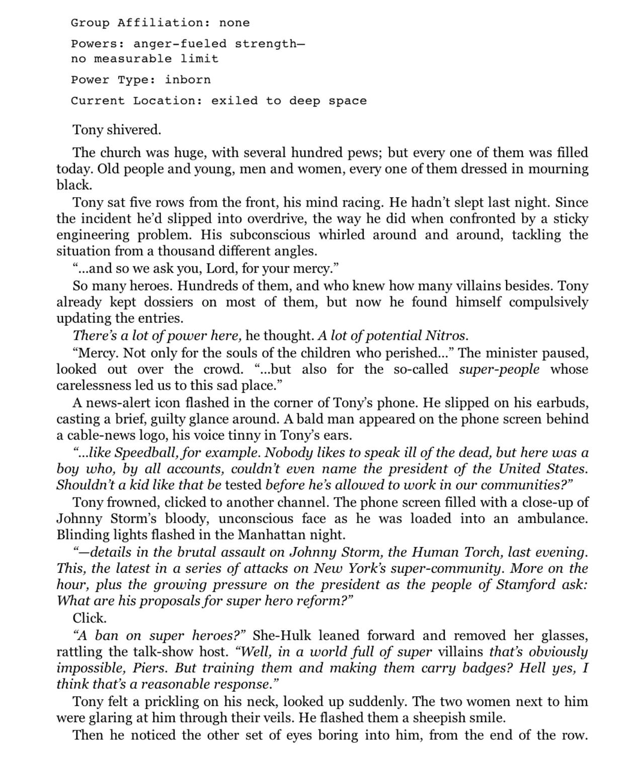 Read online Civil War Prose Novel comic -  Issue # TPB (Part 1) - 40