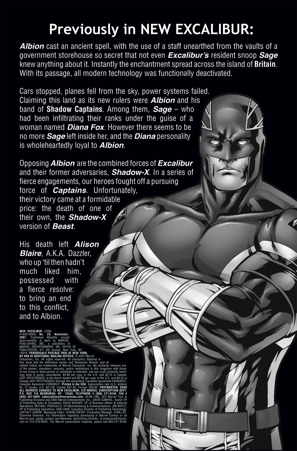 Read online New Excalibur comic -  Issue #23 - 2