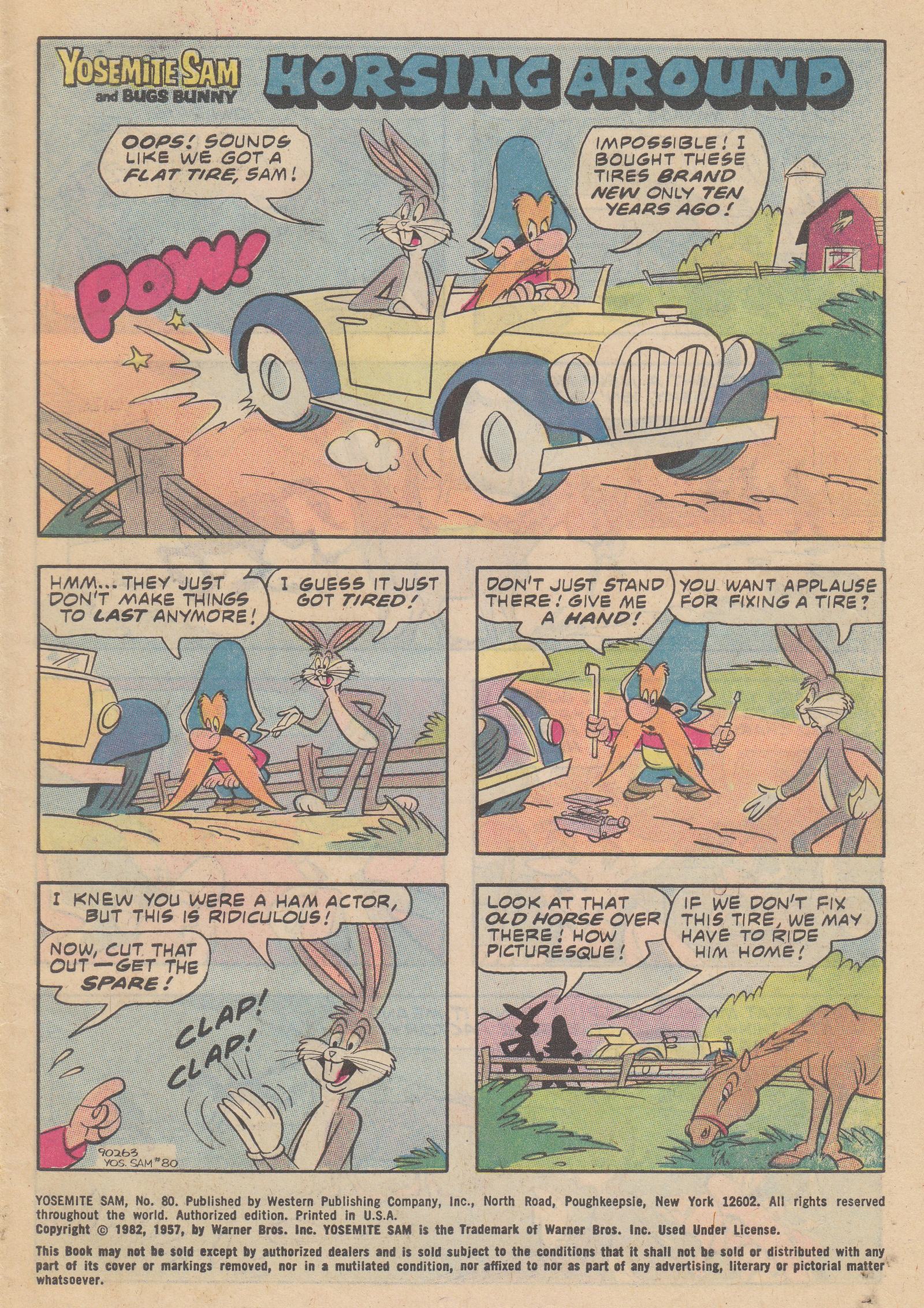 Read online Yosemite Sam and Bugs Bunny comic -  Issue #80 - 3