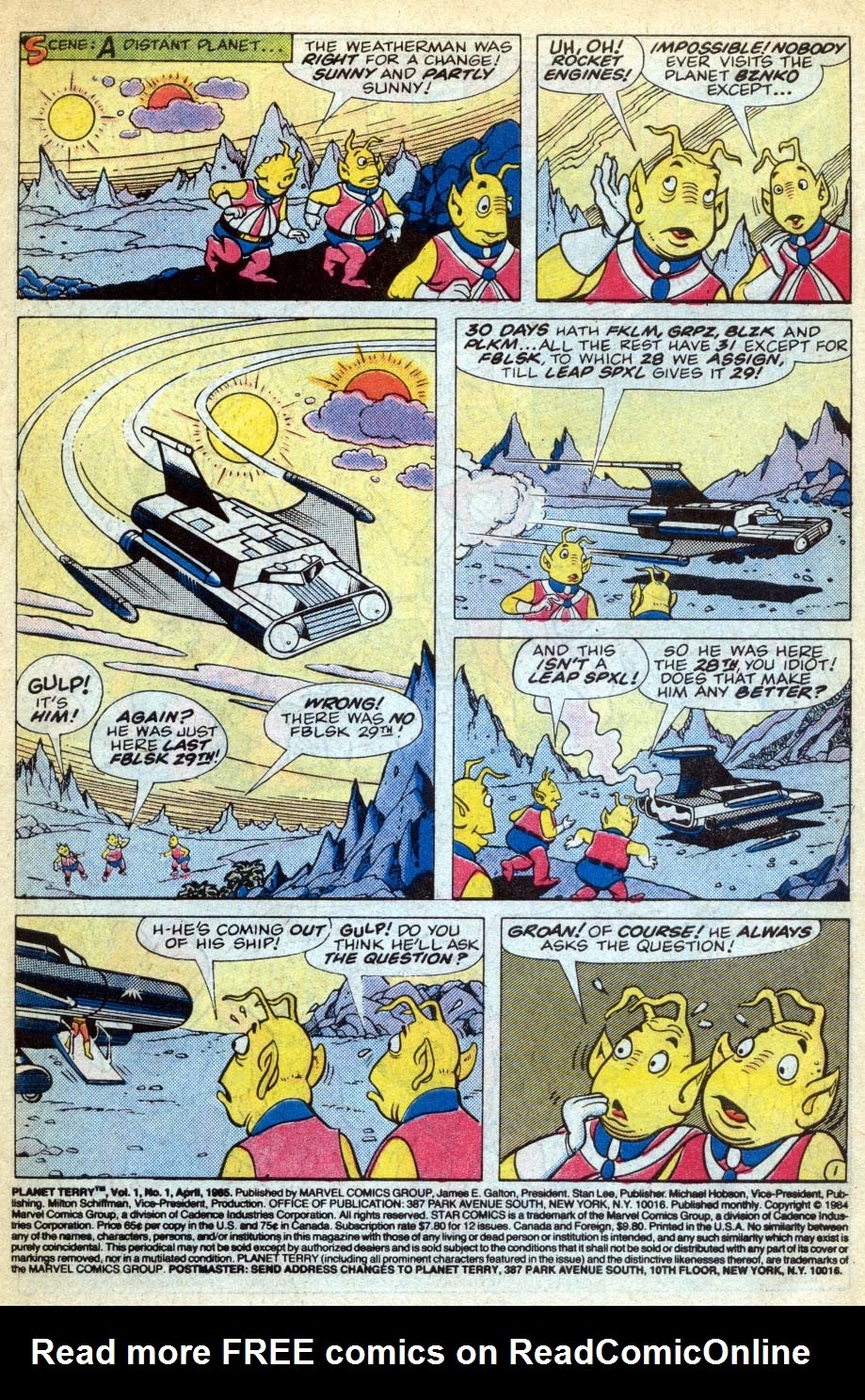 Read online Planet Terry comic -  Issue #1 - 2