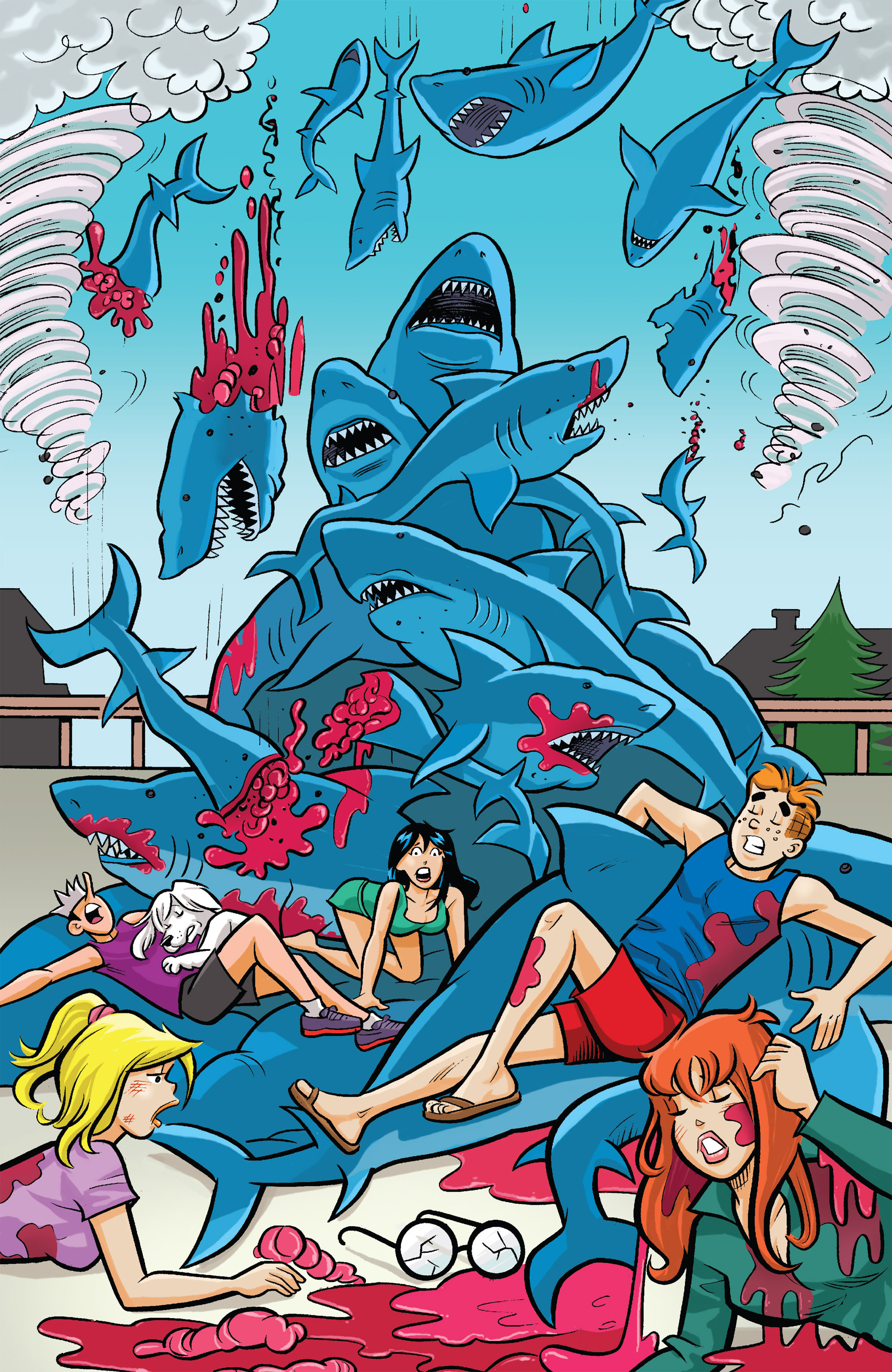 Read online Archie vs. Sharknado comic -  Issue #Archie vs. Sharknado Full - 39