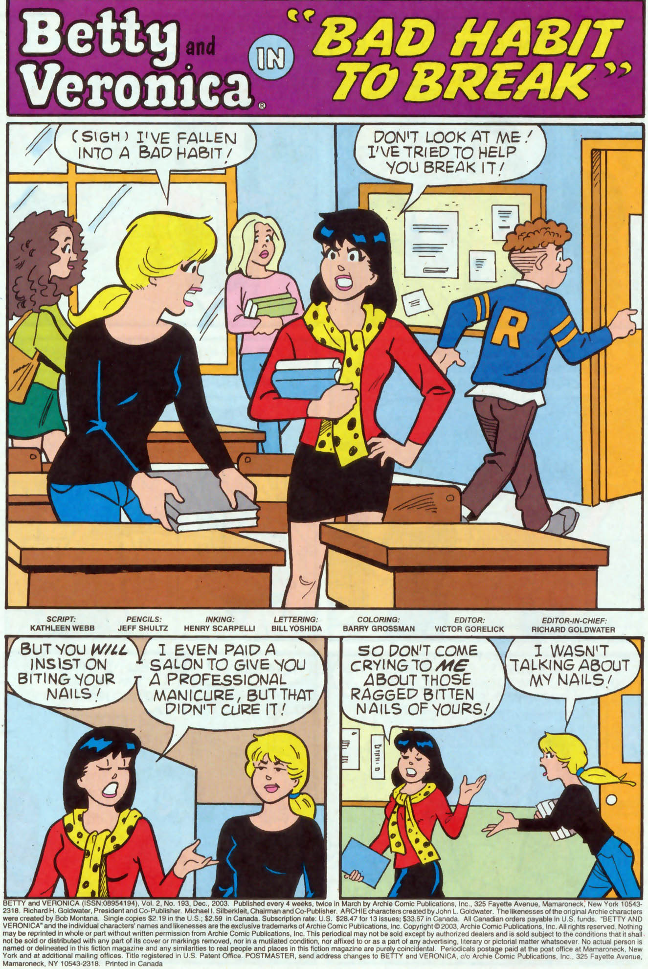 Read online Betty and Veronica (1987) comic -  Issue #193 - 2