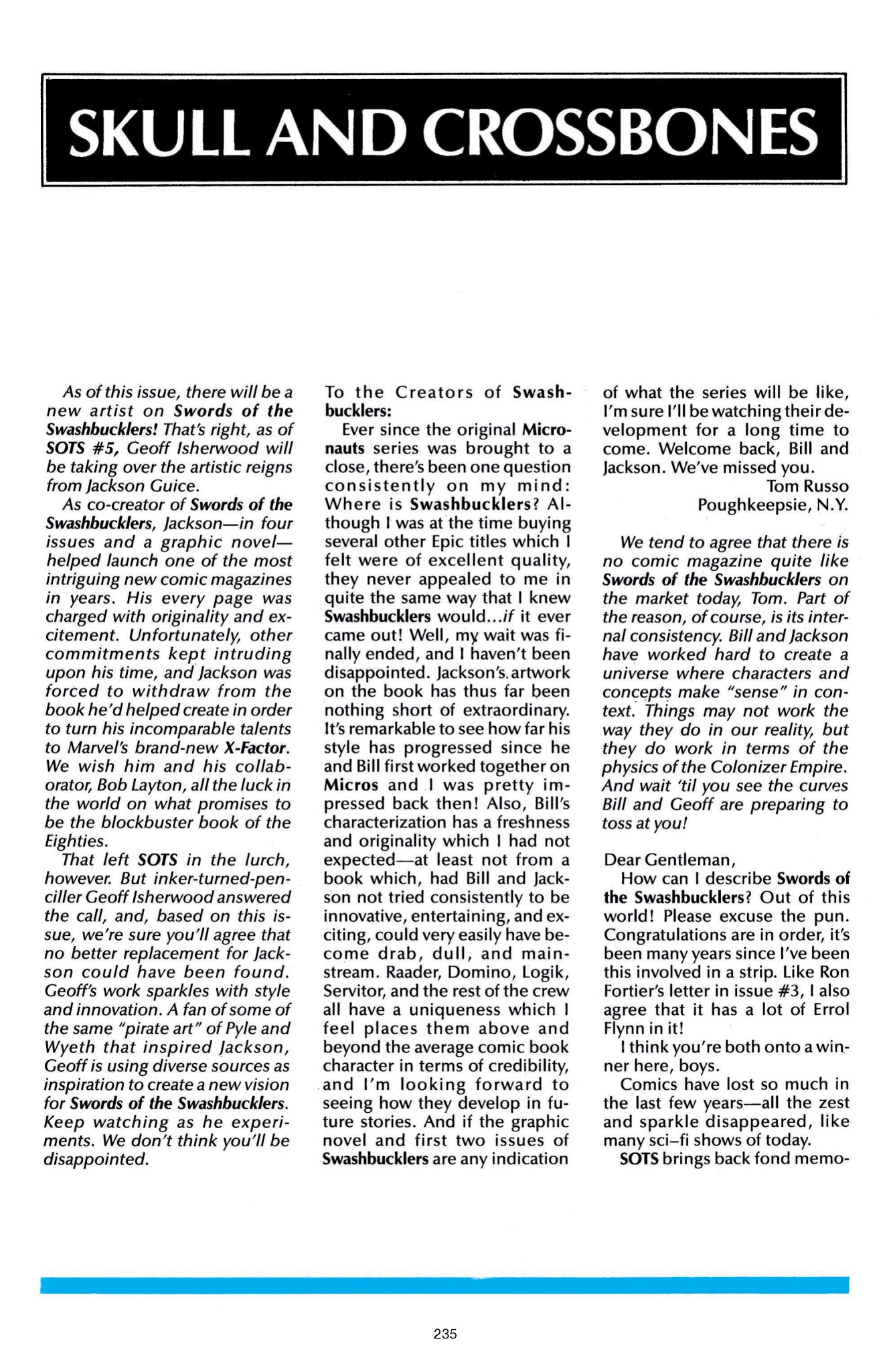 Read online Swords of the Swashbucklers comic -  Issue # TPB - 223