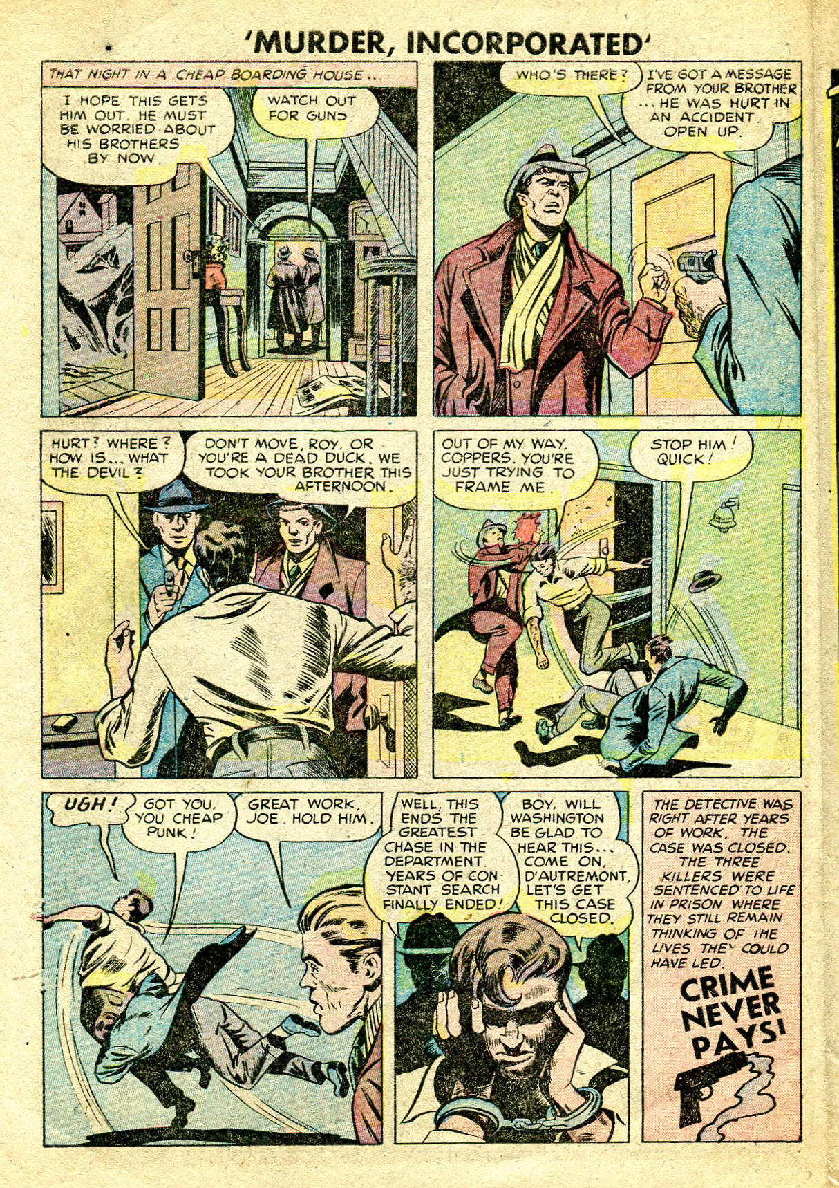 Read online Murder Incorporated (1948) comic -  Issue #6 - 10