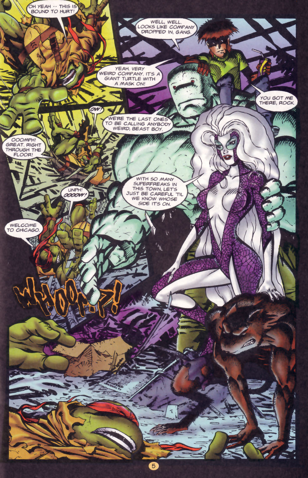 Read online Teenage Mutant Ninja Turtles/Savage Dragon Crossover comic -  Issue # Full - 7