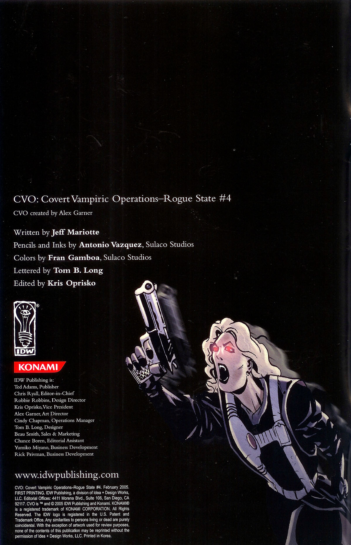 Read online CVO: Covert Vampiric Operations - Rogue State comic -  Issue #4 - 2