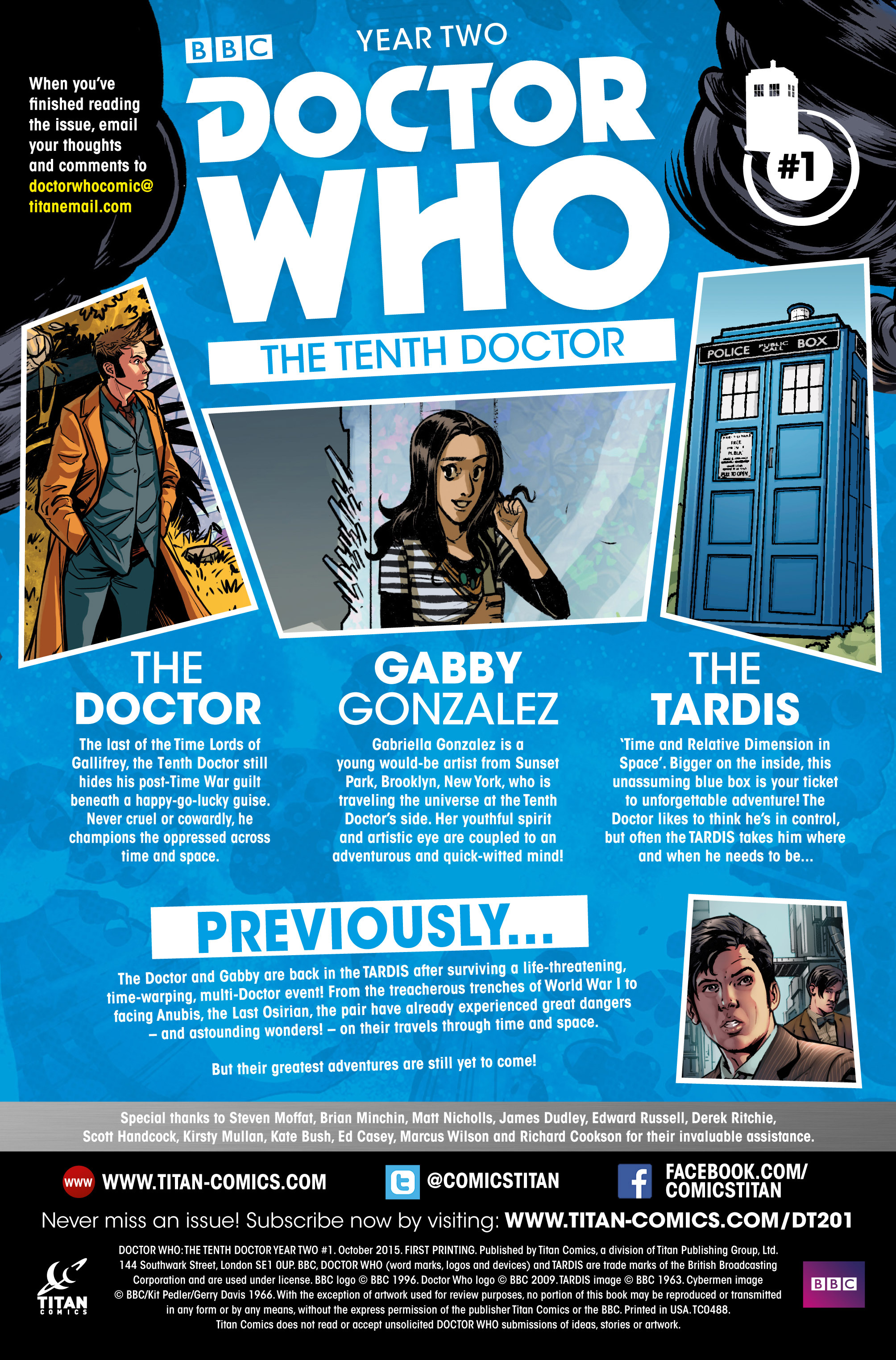 Read online Doctor Who: The Tenth Doctor Year Two comic -  Issue #1 - 5