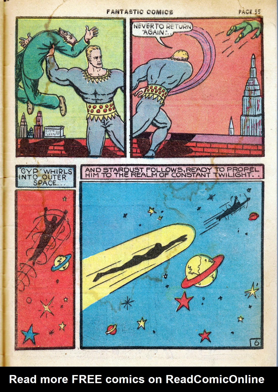 Read online Fantastic Comics comic -  Issue #7 - 57