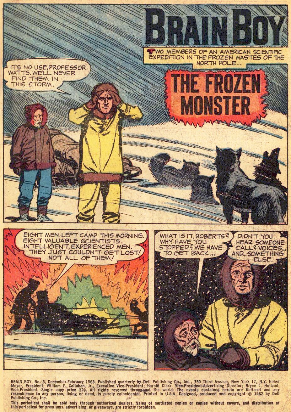 Read online Brain Boy (1962) comic -  Issue #3 - 3